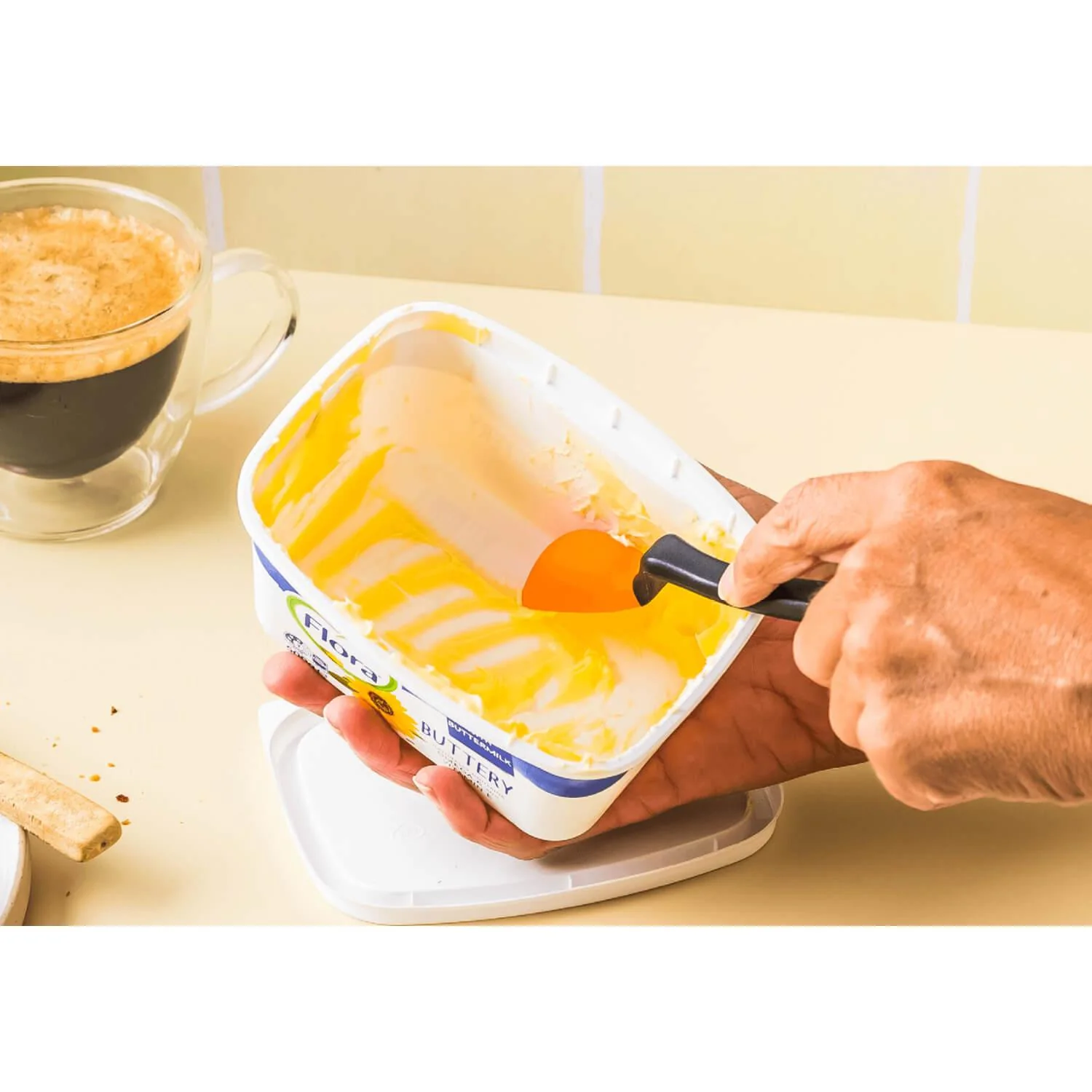 dreamfarm-mini-supoon-lepelspatel-met-inhoudsmaat,-20cm-oranje