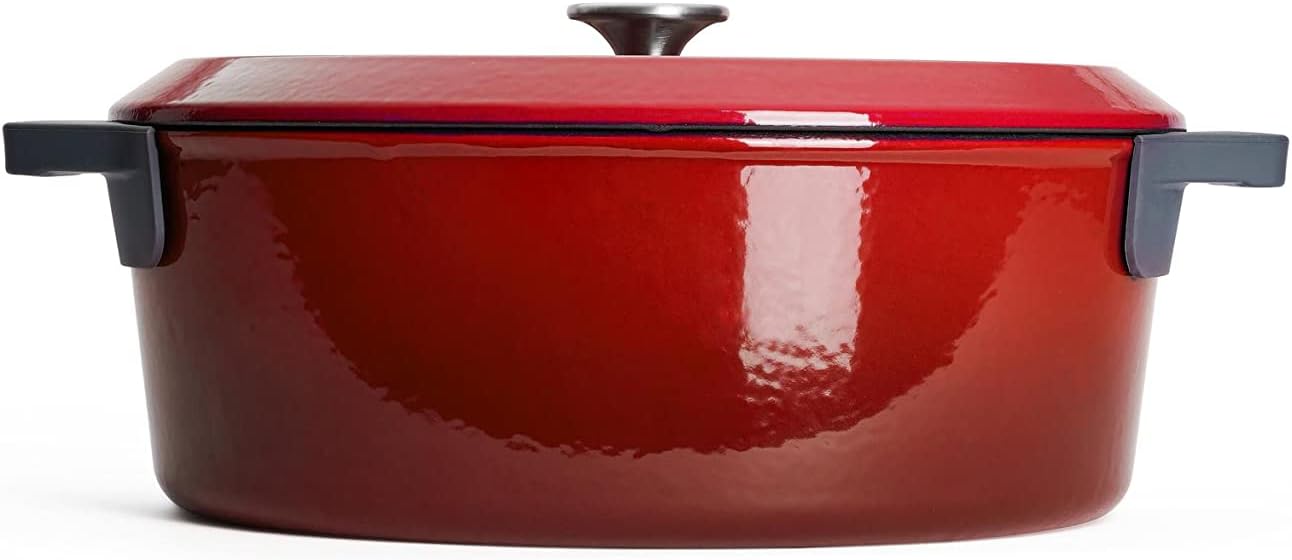 woll-iron-braadpan-ovaal-34x26cm-chili-red
