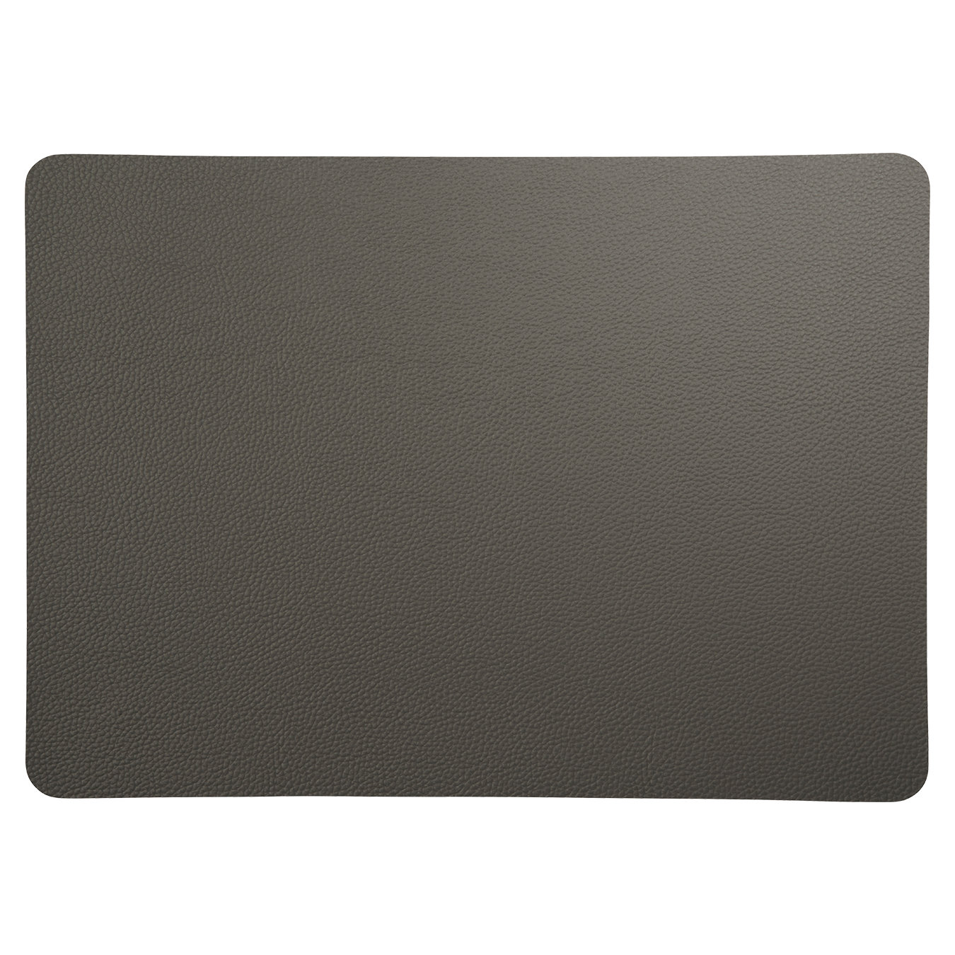 asa selection placemat imitatieleer 46x33cm rough grey 6 stuks