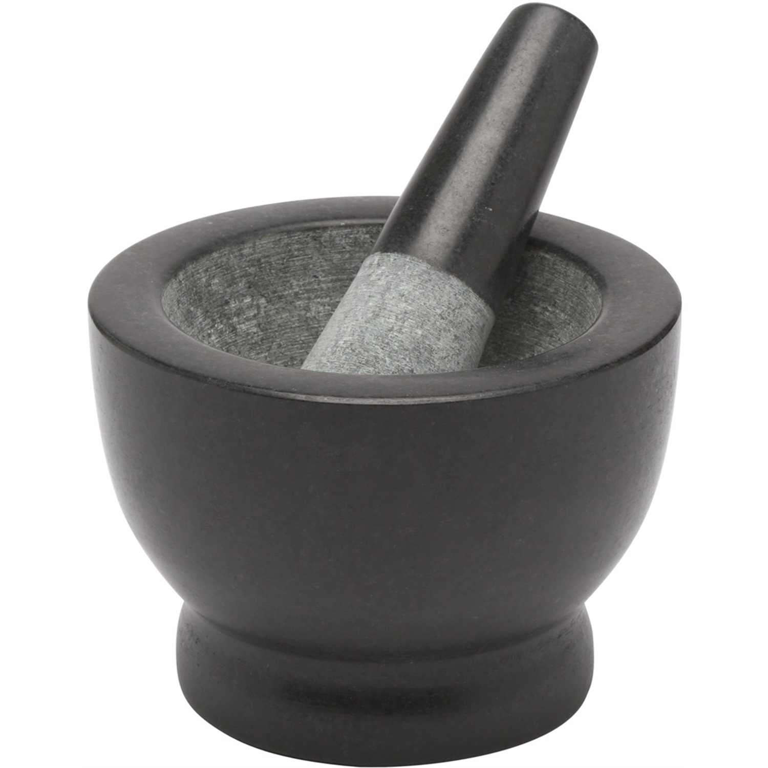 vijzel 15cm zwart met voet