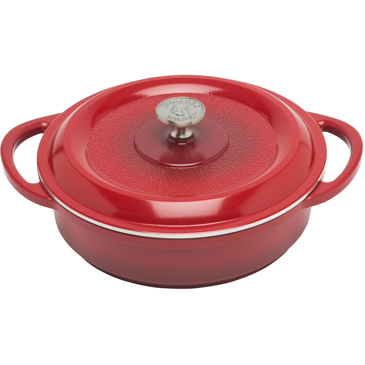 nordic-ware-pro-cast-traditions-braadpan-25cm-cranberryrood