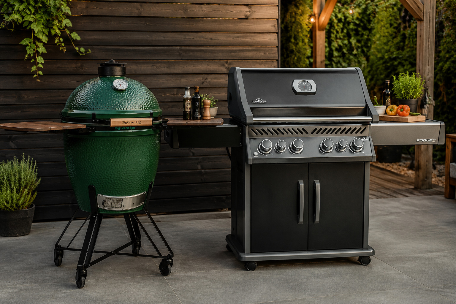 BBQ gas vs houtskool