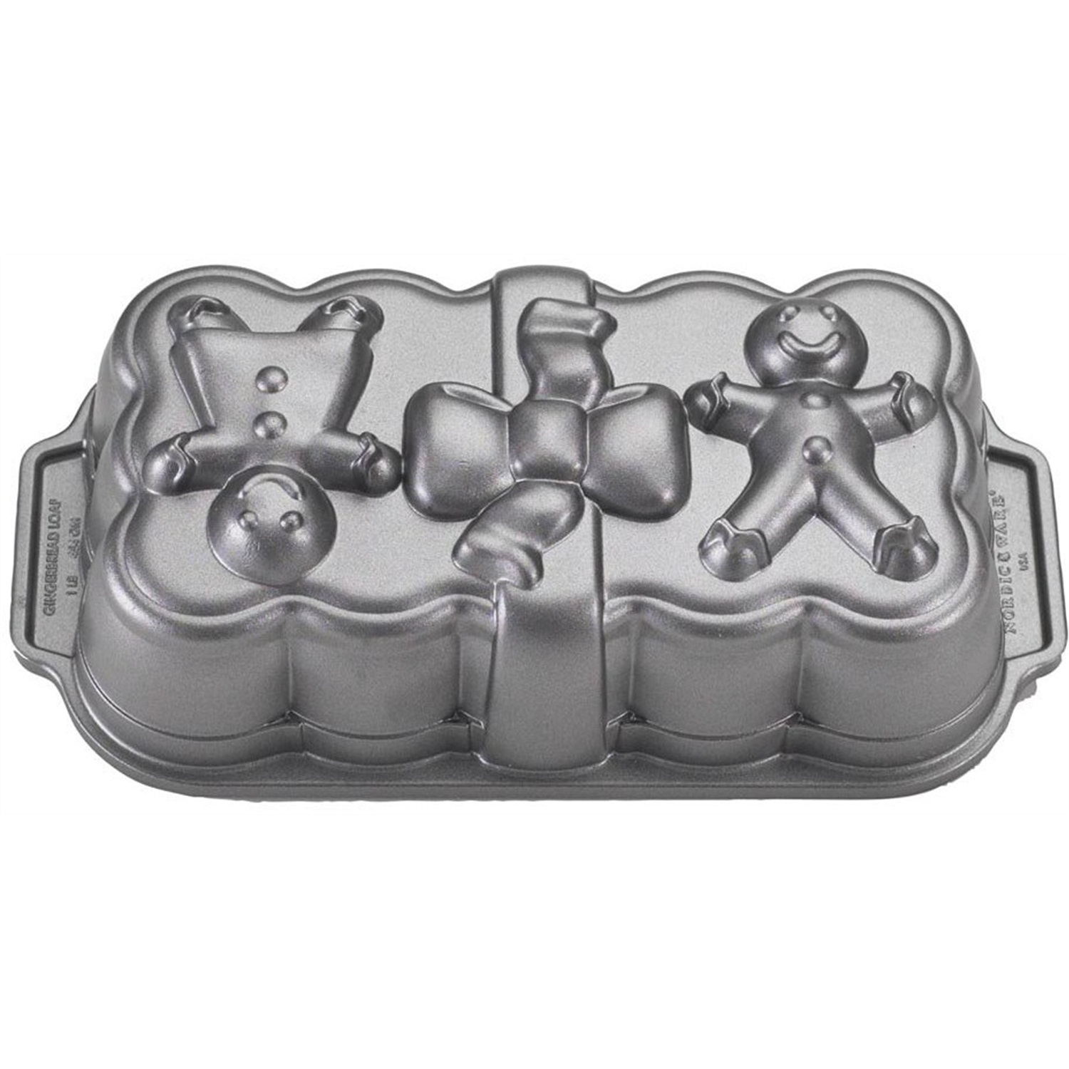 nordic ware gingerbread loaf bakvorm 27x14cm zilver
