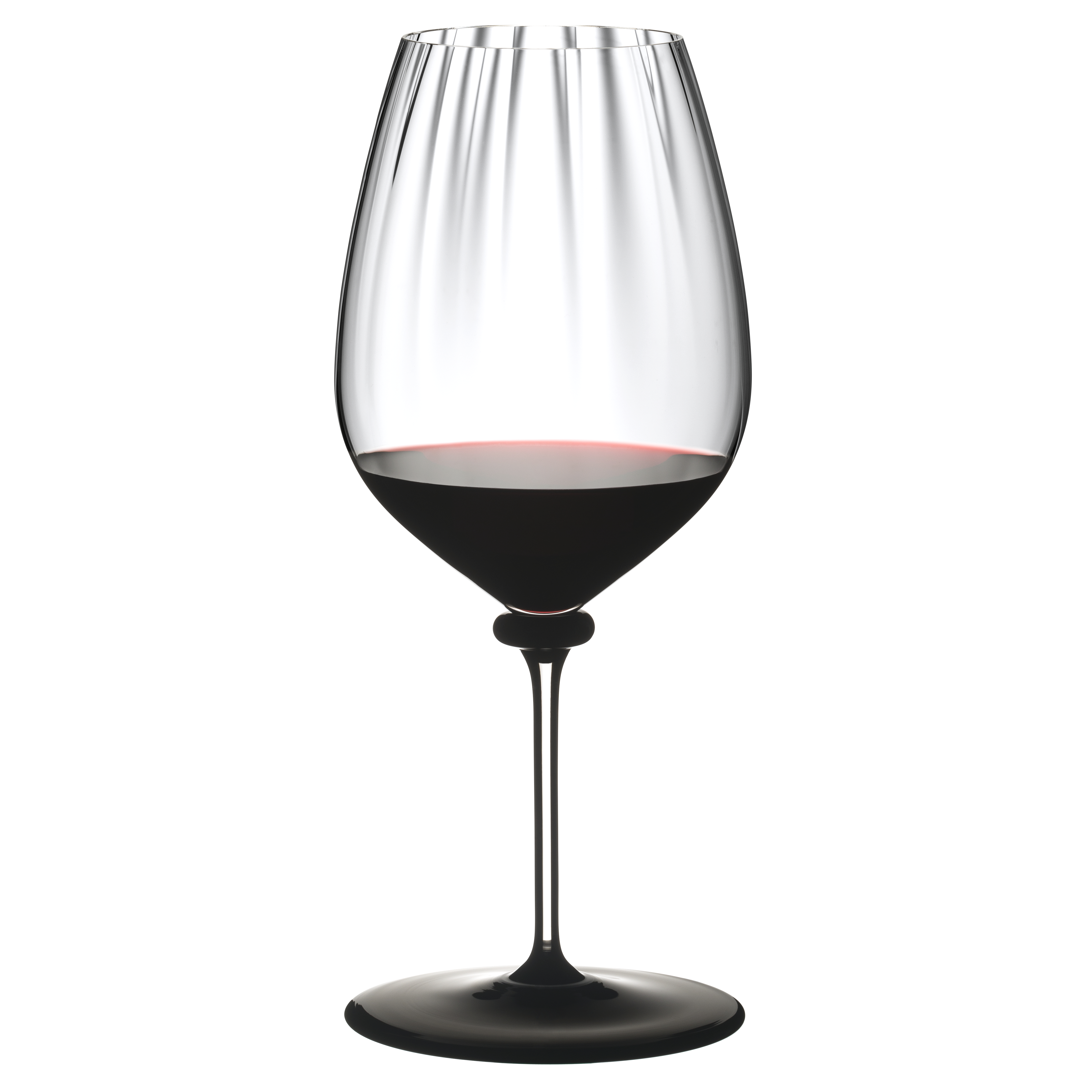 riedel fatto mano performance cabernet mondgeblazen wijnglas zwarte voet