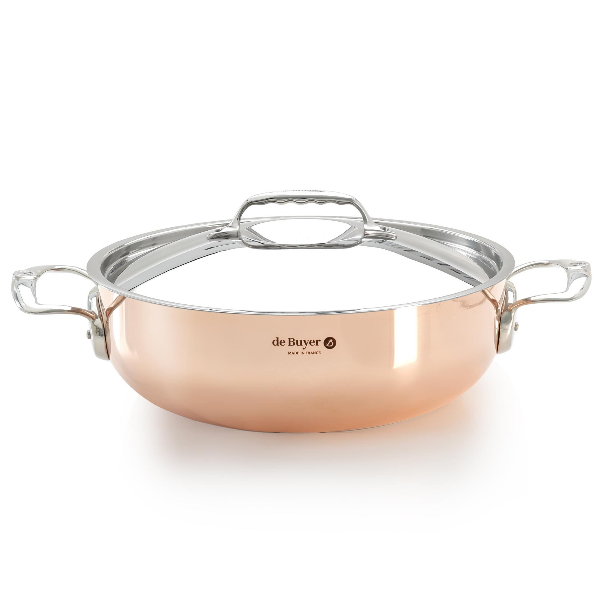 de buyer prima matera sauteerpan met rvs handvatten 623228 28cm