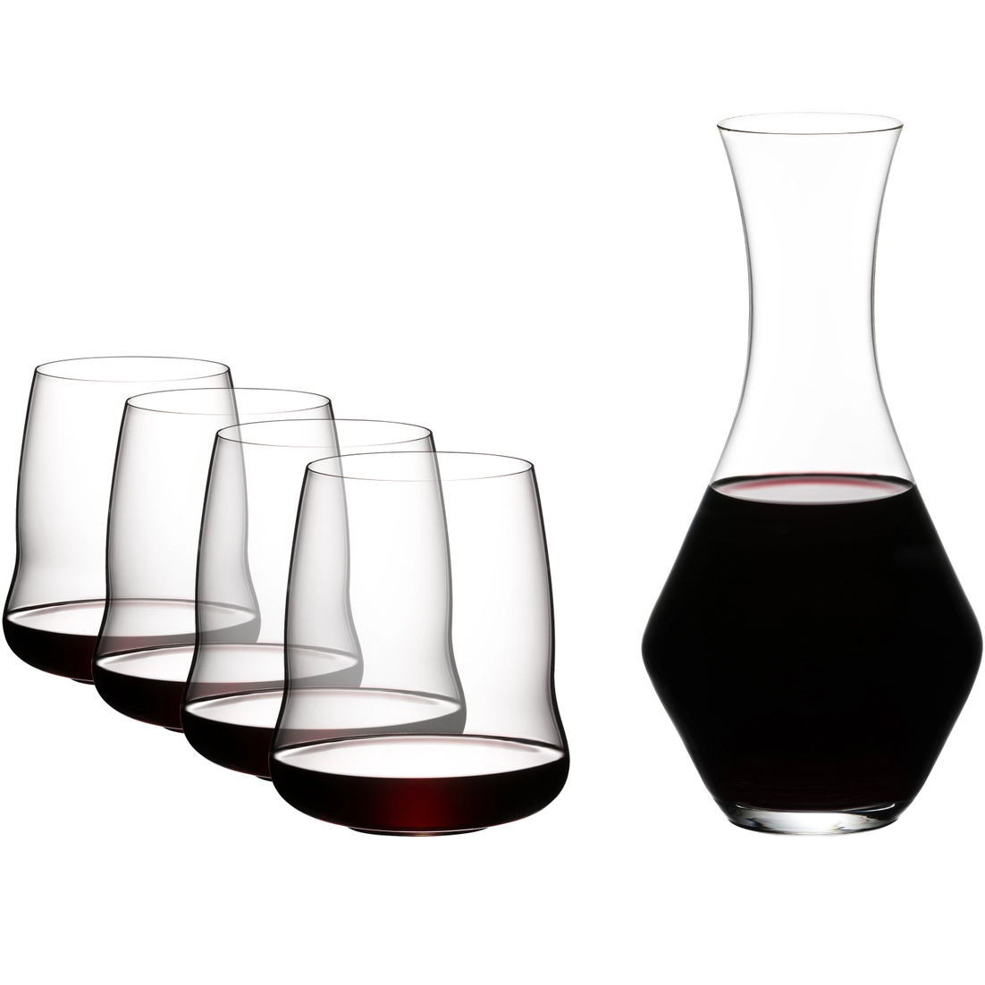riedel-stemless-wings-cabernet-sauvignon-glazenset-decanter-5-delig