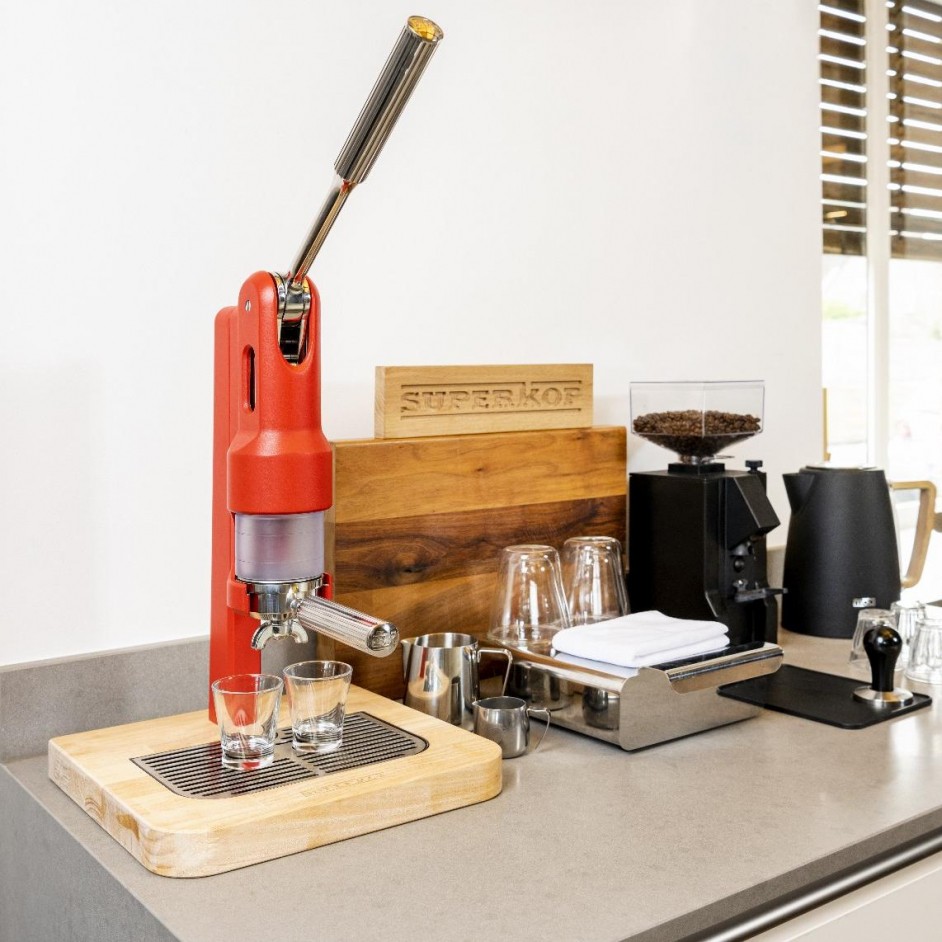 superkop-handbediende-niet-elektrische-espressomachine-rood