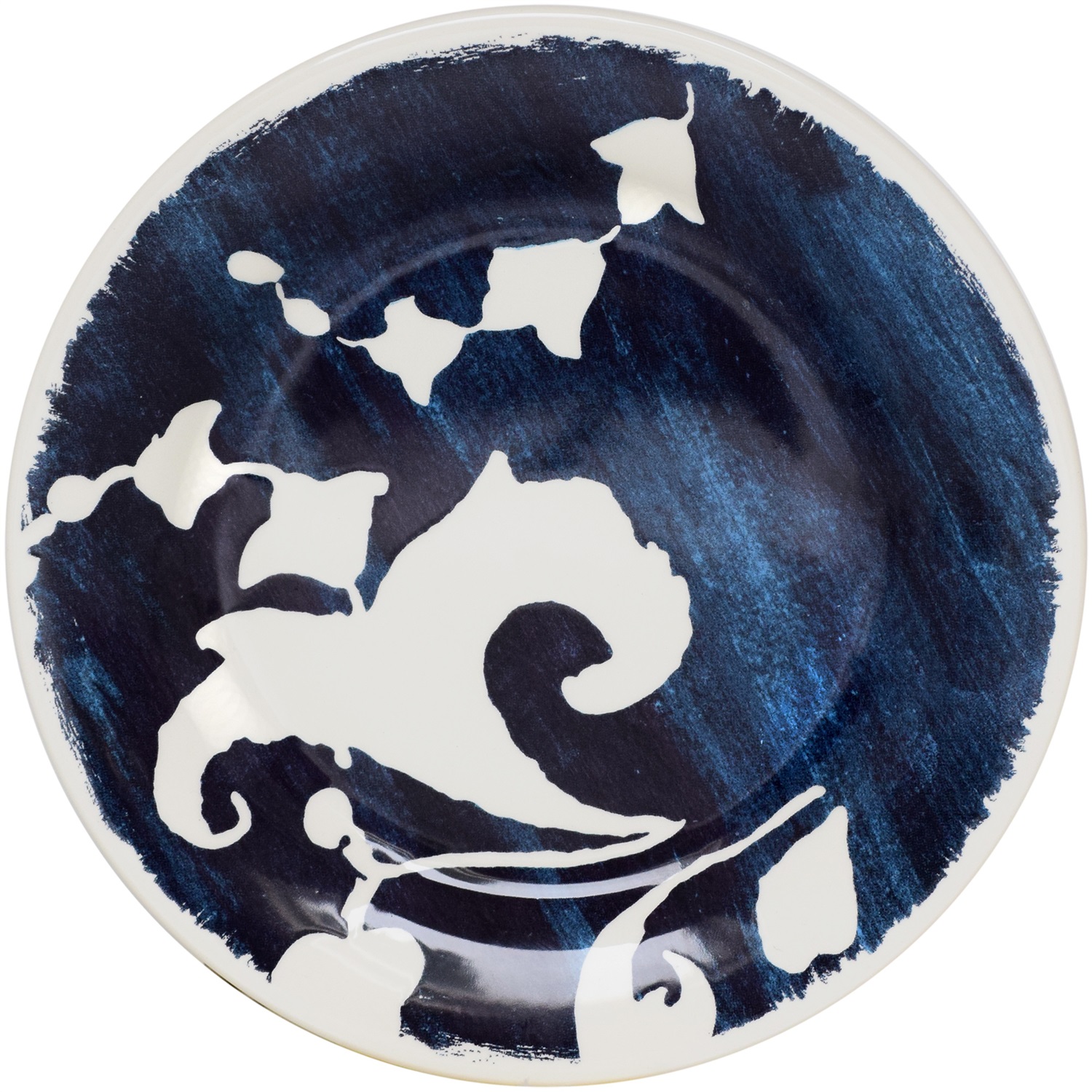 gien-indigo-gebaksbord-16cm-arabesque-blauw