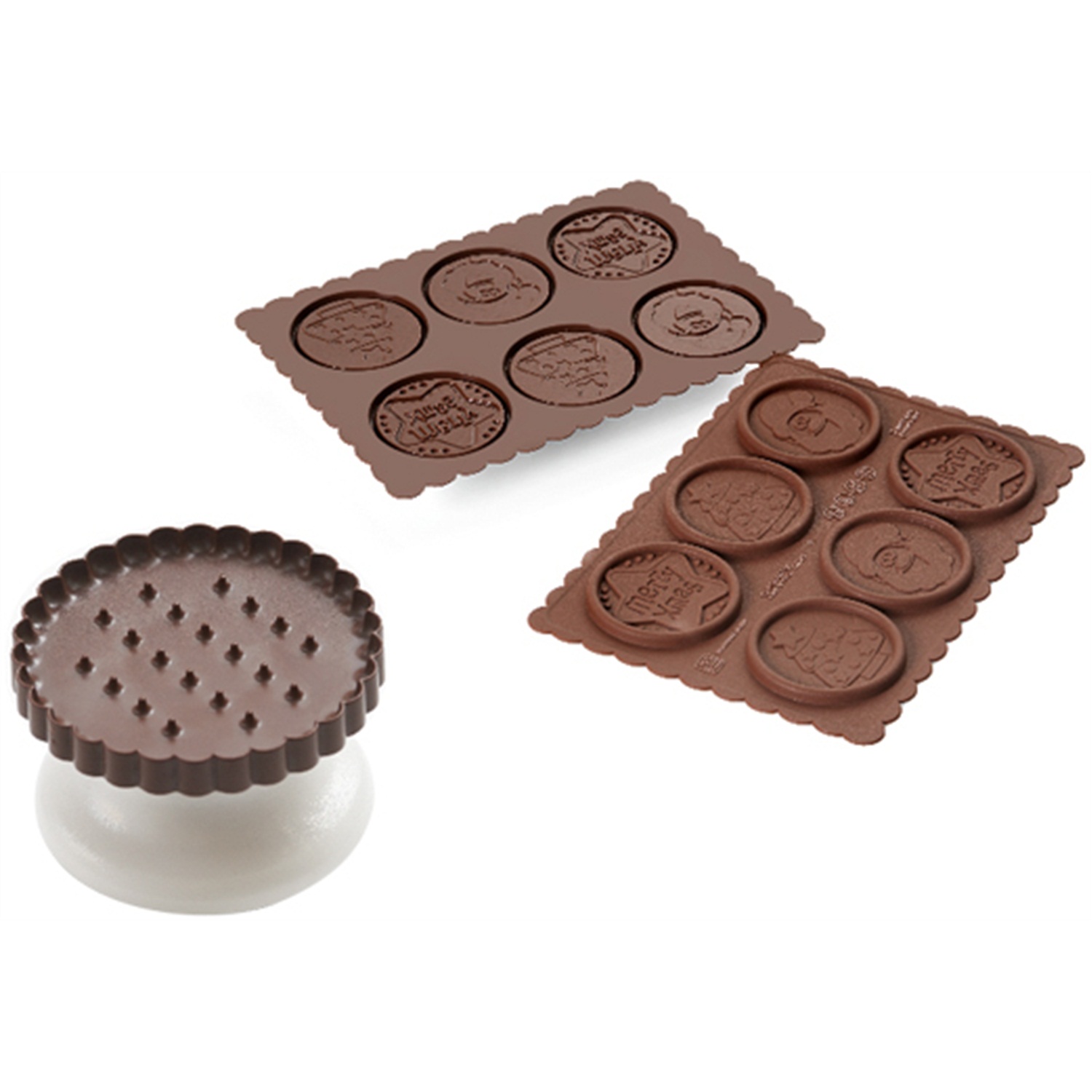 silikomart easy choc cookie choc xmas koekjesset ckc02 2 delig
