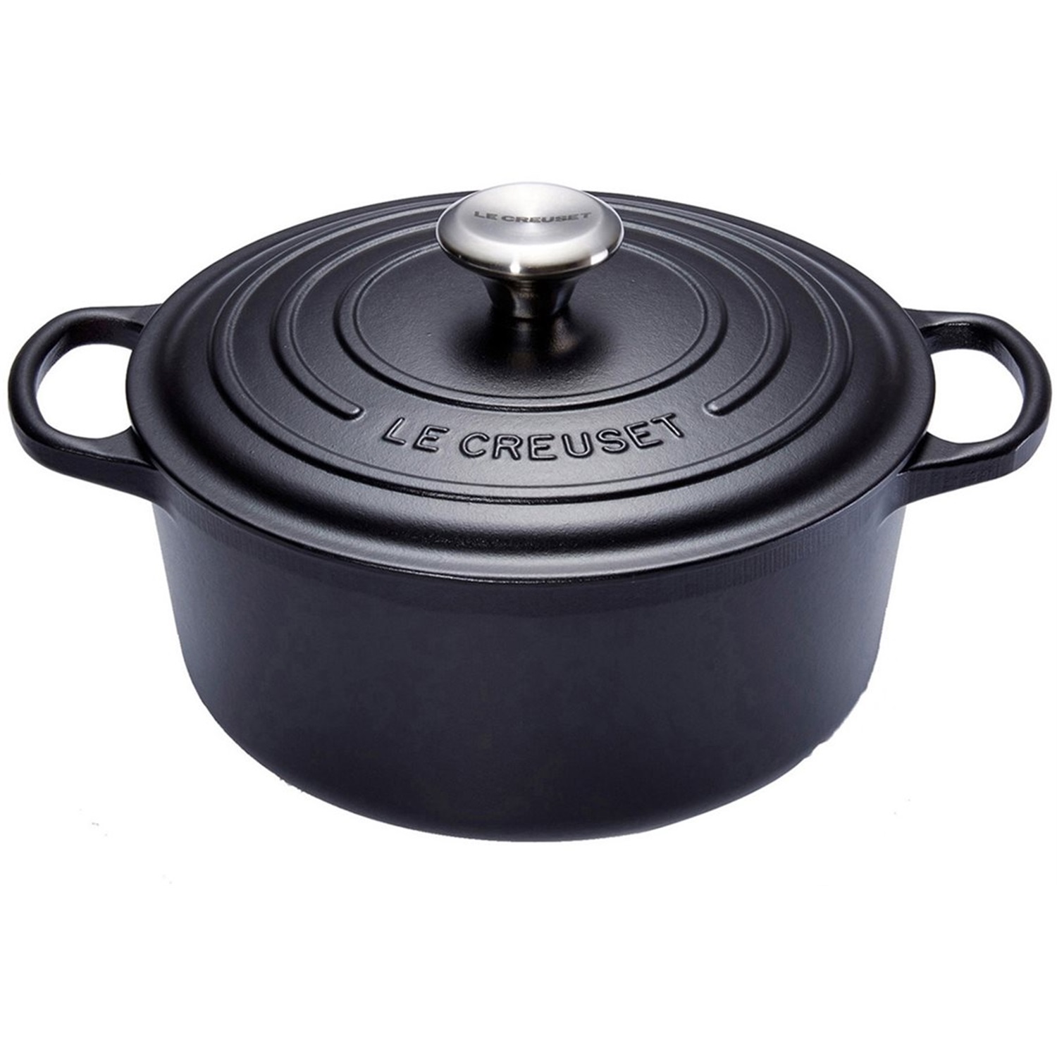 le-creuset-signature-braadpan-20cm-mat-zwart