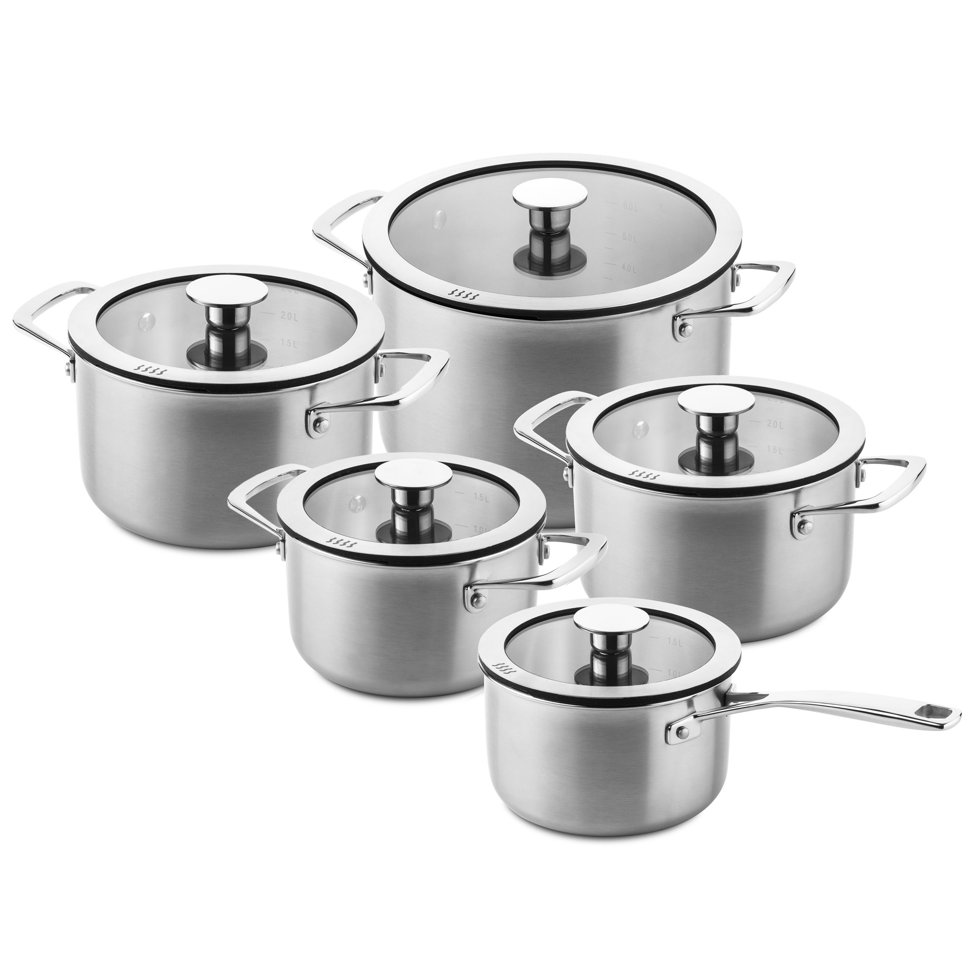 ducq 3 ply downdraft pannenset 5 delig