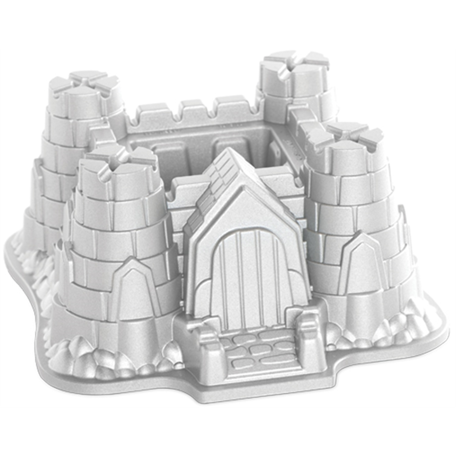 nordic ware castle tulbandvorm 25x25cm zilver