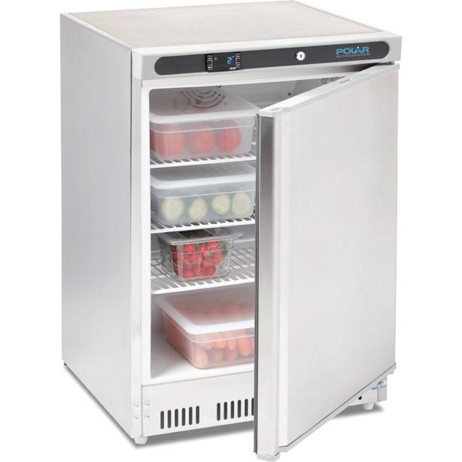 polar-onderbouw-koelkast-cd081-150l-rvs