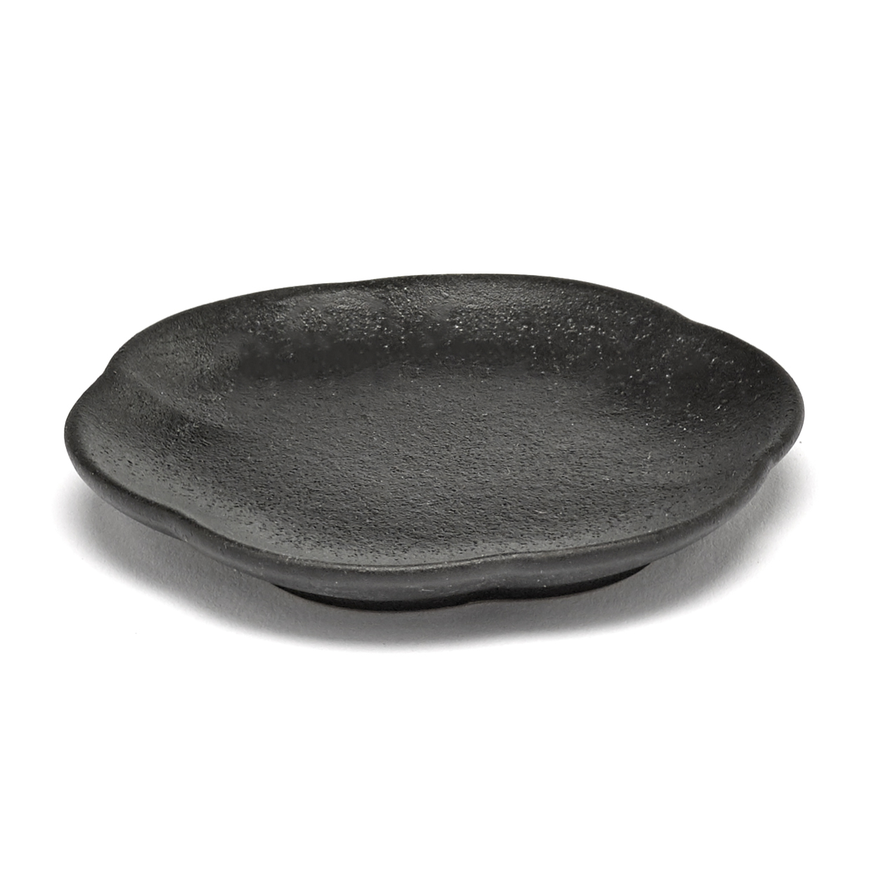 serax-inku-bord-geribbeld-b5120237b-9cm-zwart-4-stuks