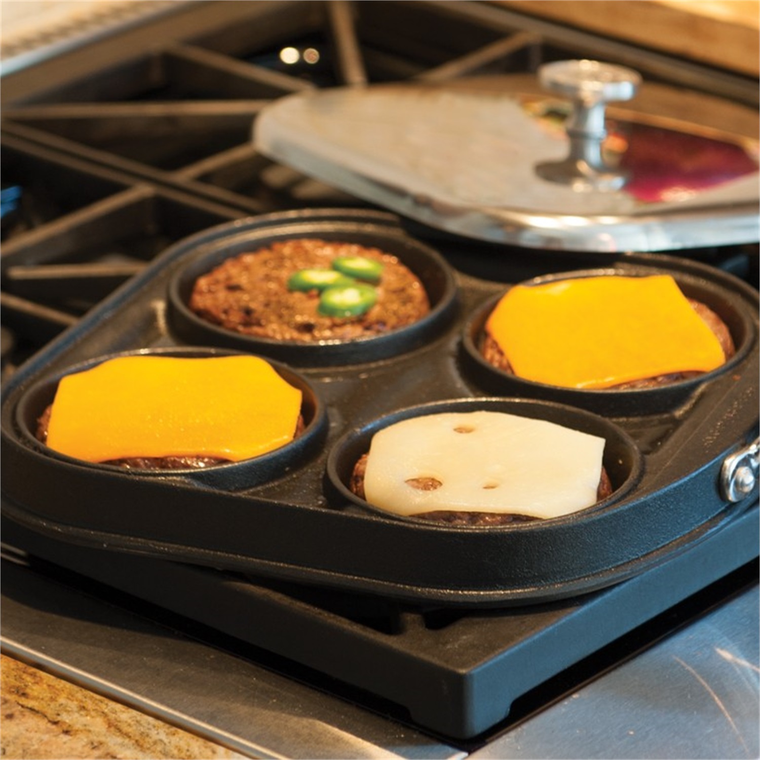 nordic-ware-eggs-plus-gourmetpan-met-deksel-4-vaks