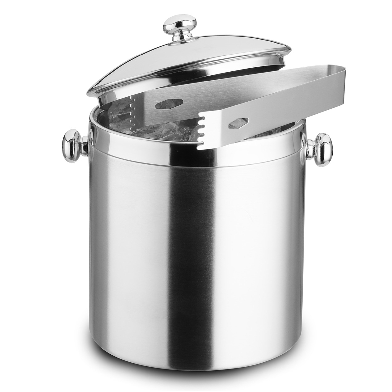 cookspoint-weis-ijsemmer-dubbelwandig-met-ijstang-15l