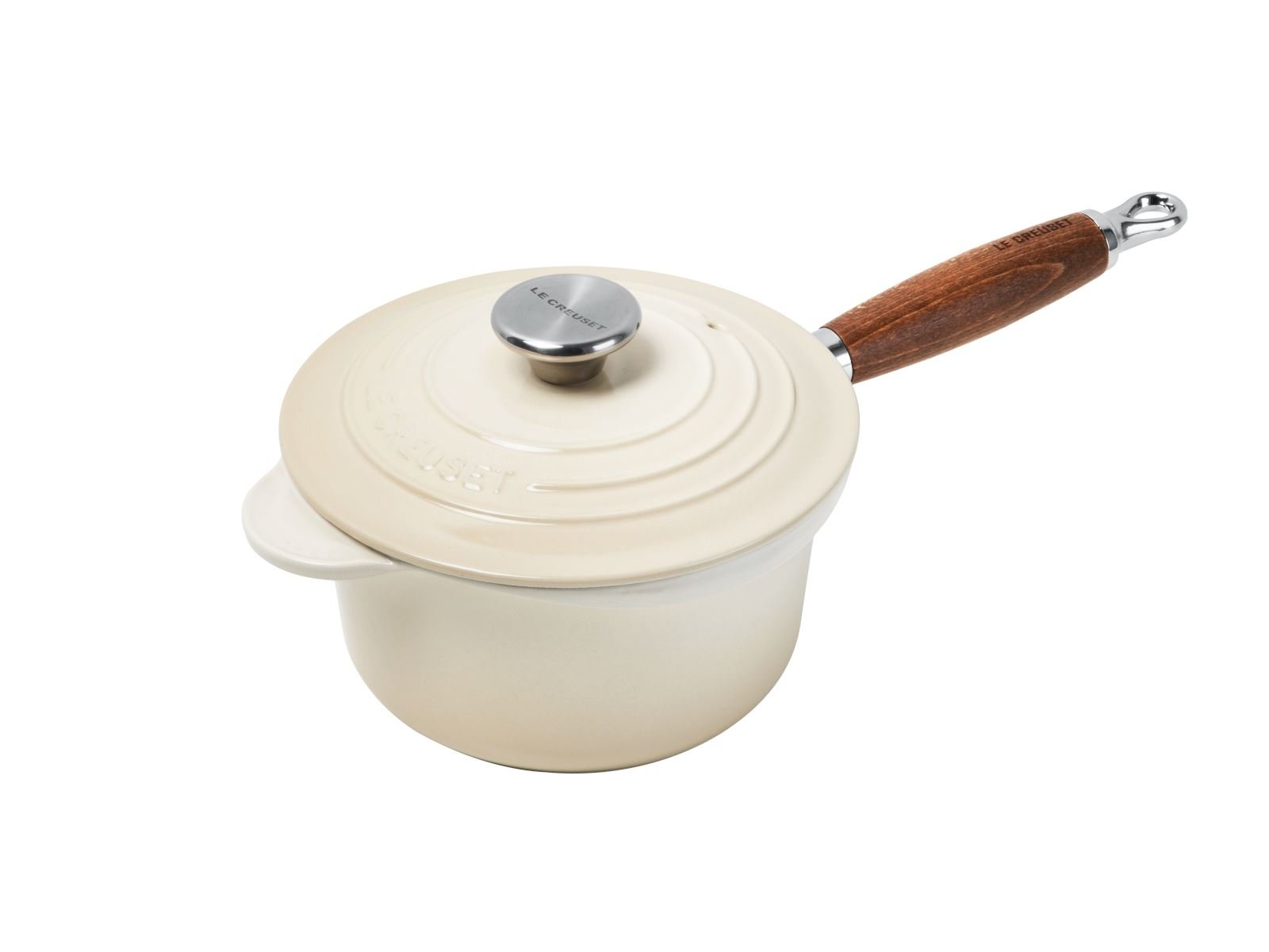 le creuset signature steelpan met deksel 18cm meringue
