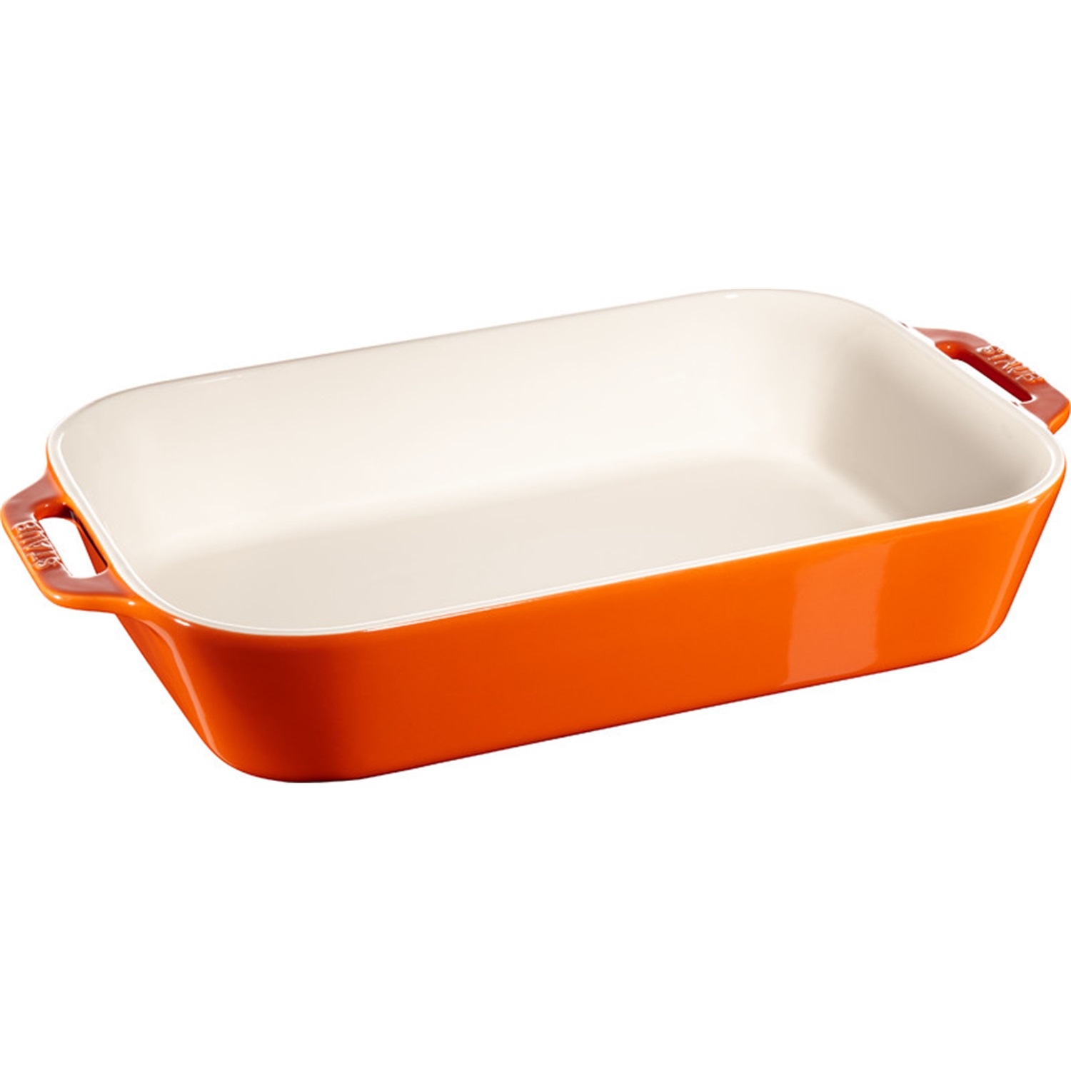 staub ovenschaal 34x24cm oranje