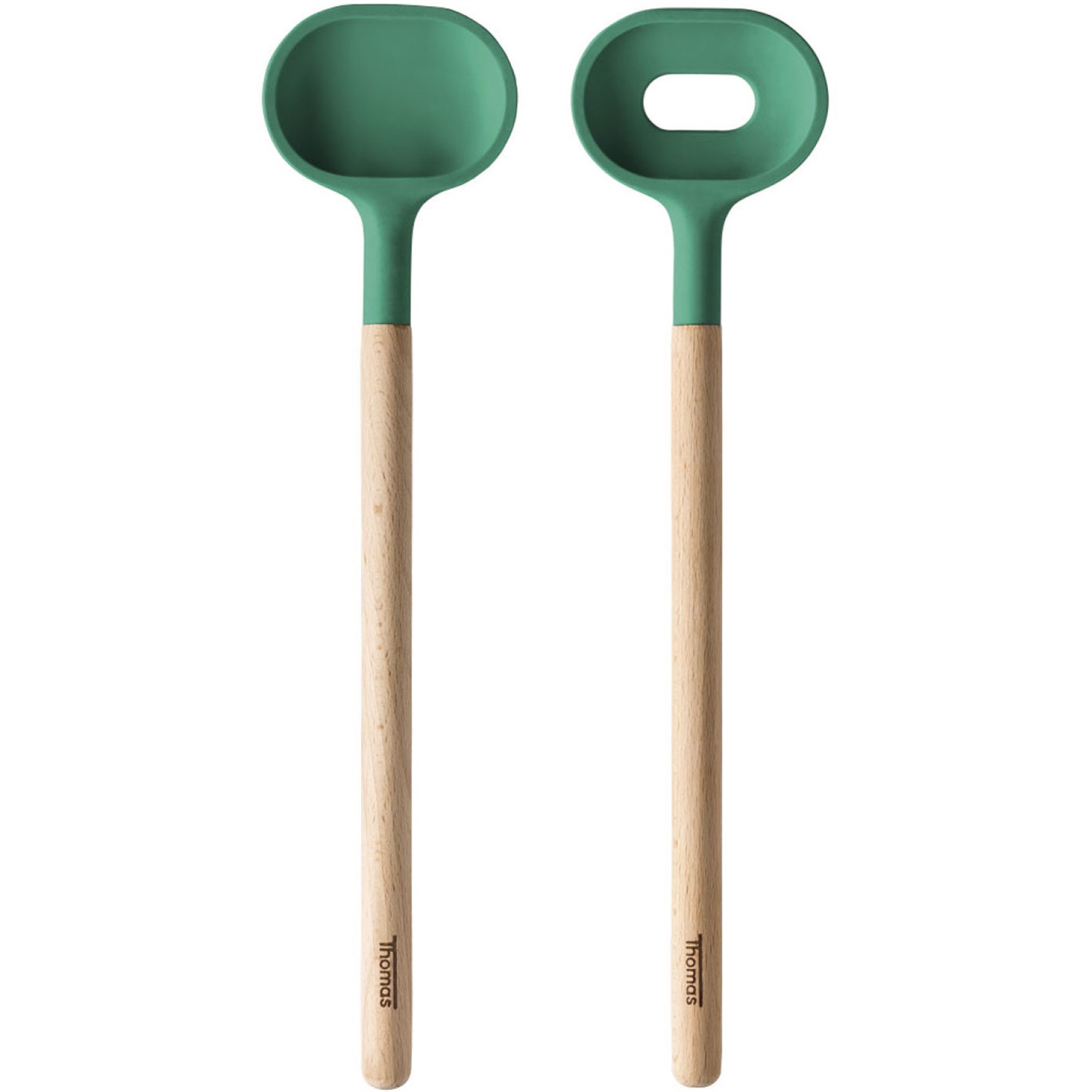 thomas kitchen saladebestekset 2 delig groen