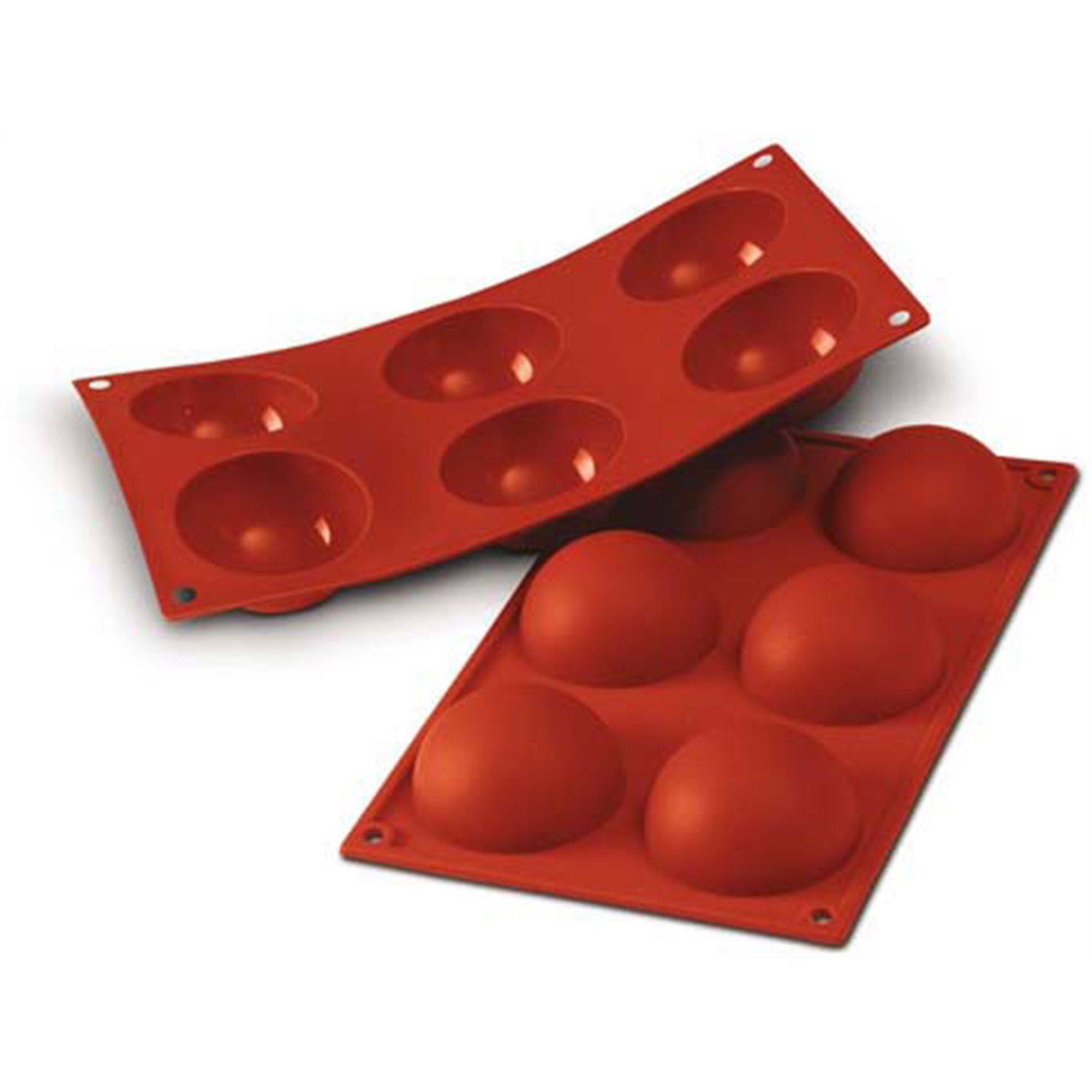 silikomart siliconflex round half sphere bakvorm sf003 6 vaks