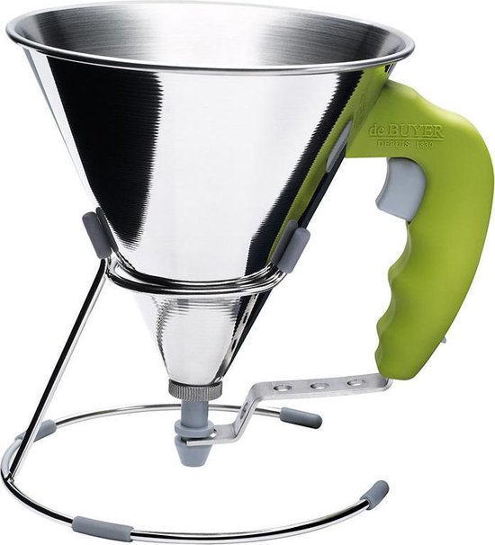 de buyer trechter met anti slip houder 08l groen
