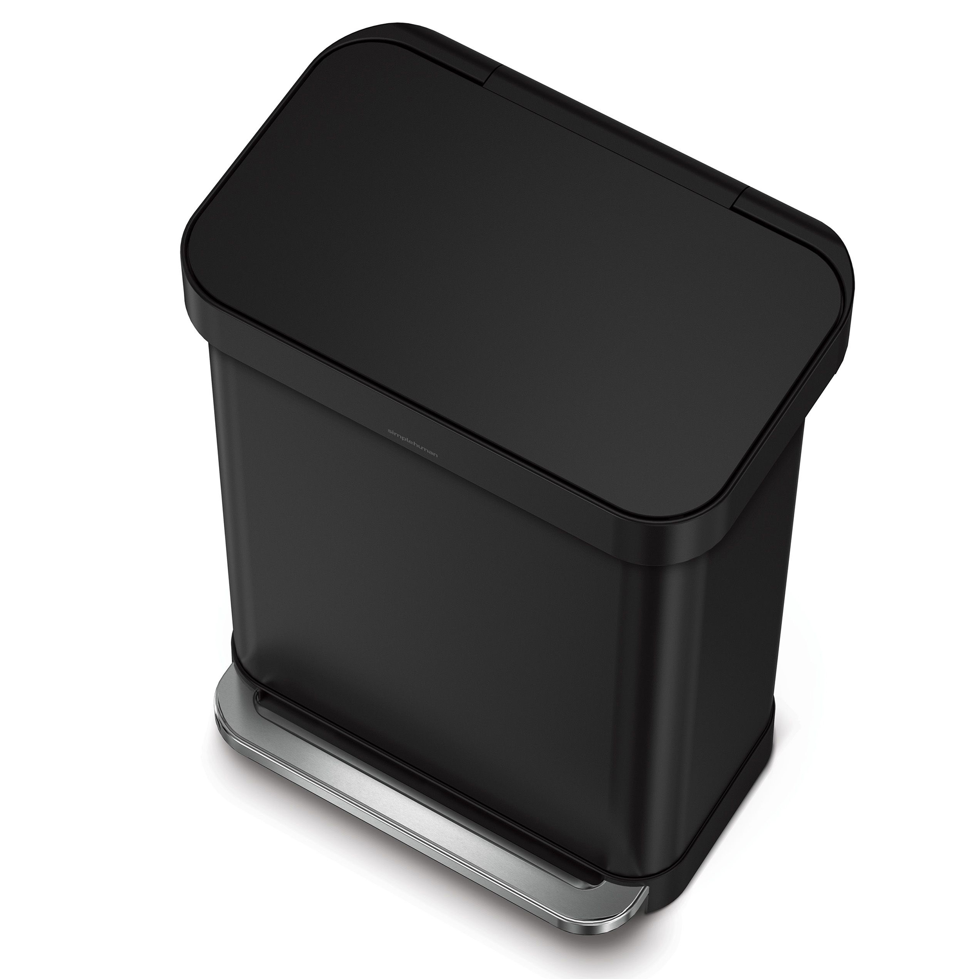 simplehuman-rechthoekige-pedaalemmer-55l-zwart