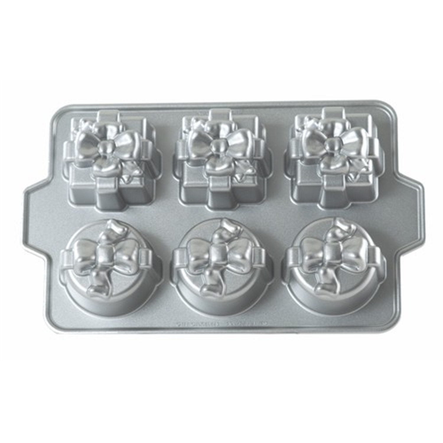 nordic-ware-gift-cakelet-bakvorm-6-vaks-zilver