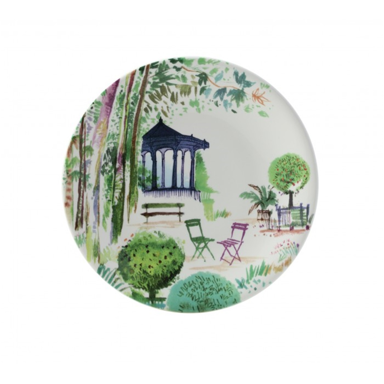 gien jardins extraordinaires ontbijtbord 22cm parijs