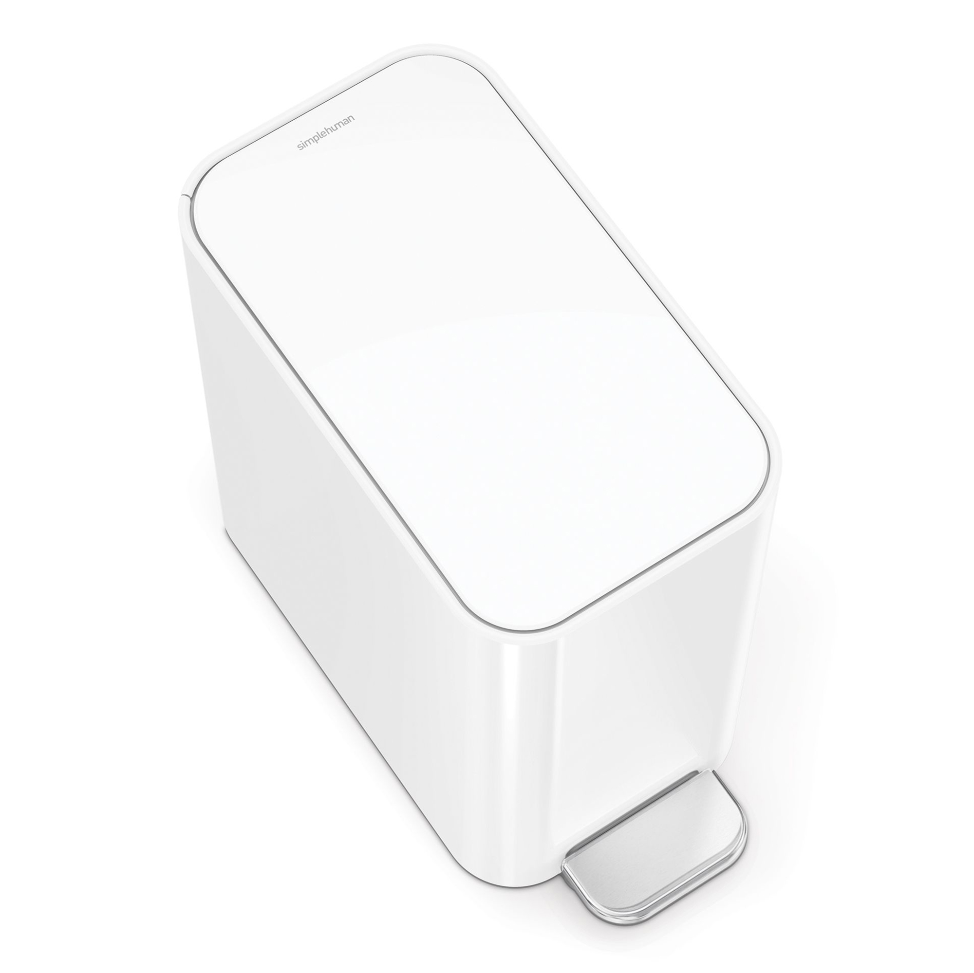 simplehuman-smalle-pedaalemmer-5l-wit