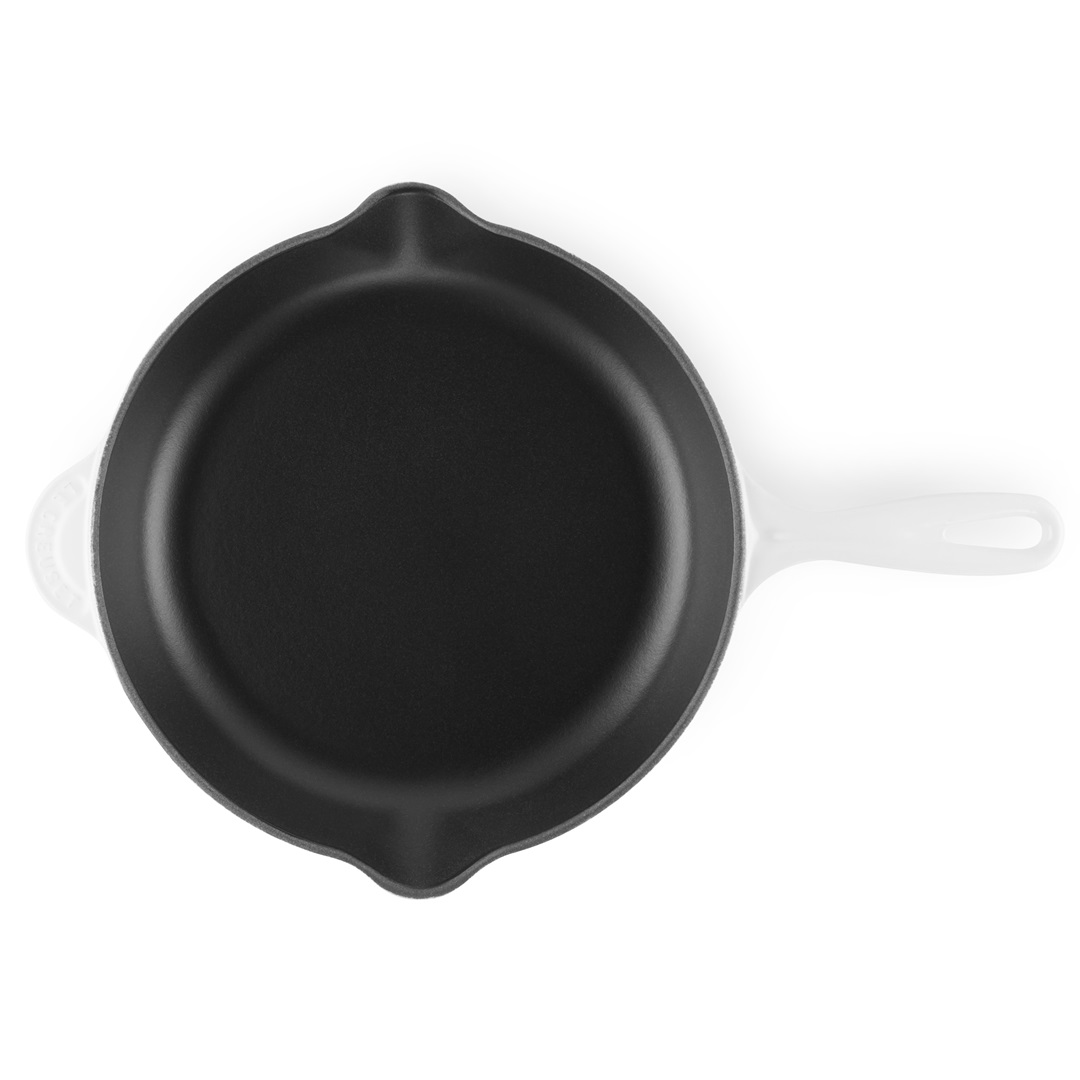 le-creuset-signature-skillet-hoog-26cm-white