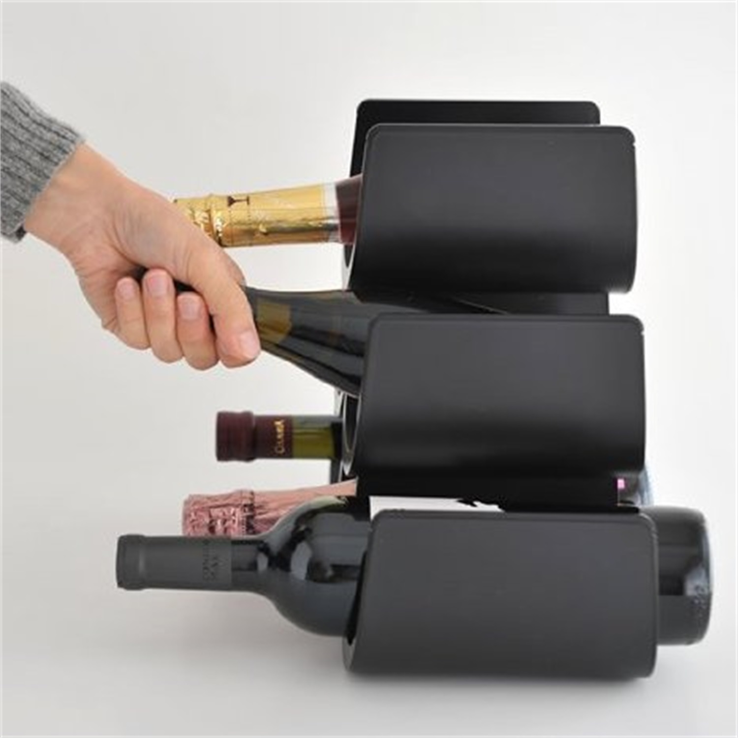 alessi-noe-wijnrek-gia13-b-6-vaks-zwart