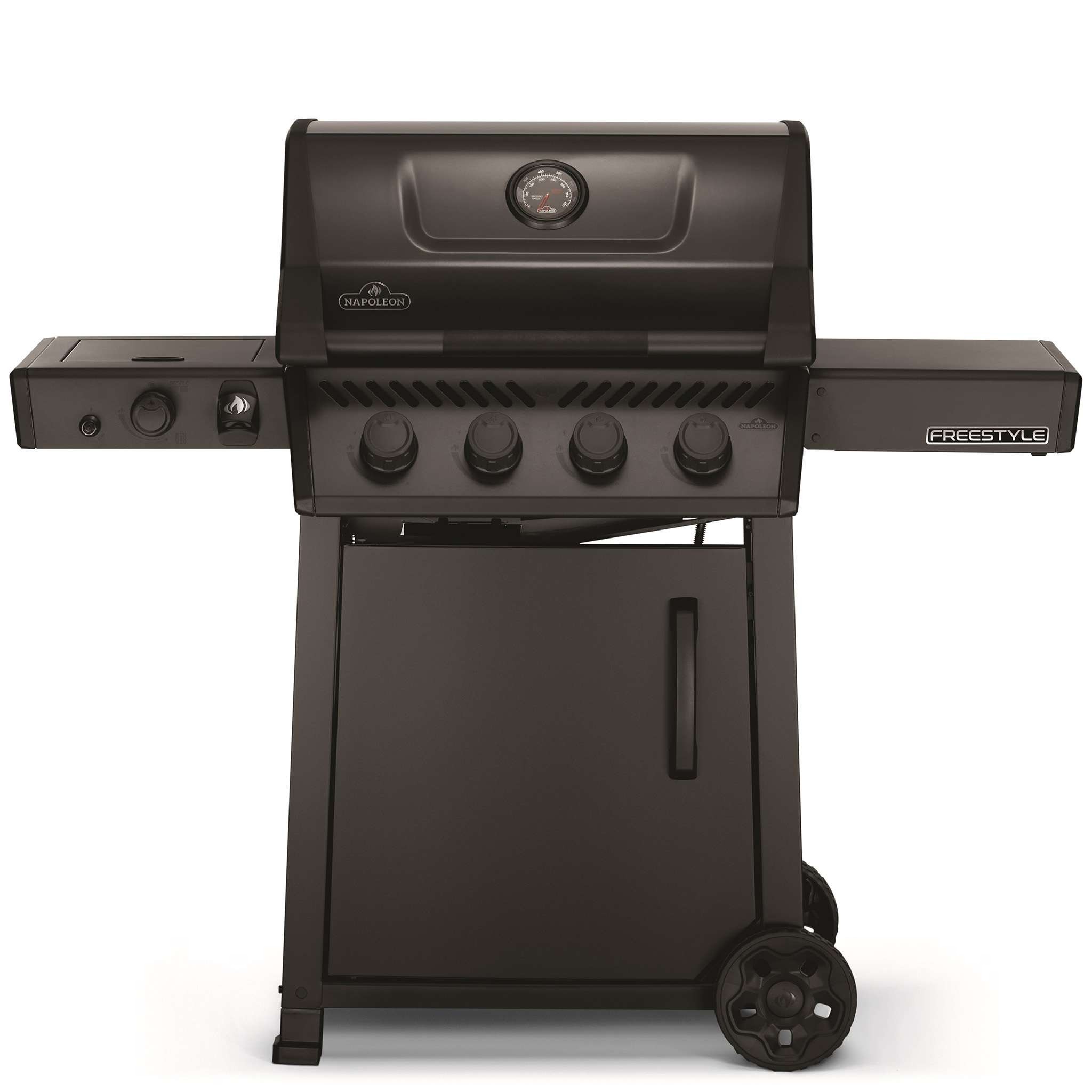 napoleon phantom freestyle 425 gasbarbecue met rvs roosters mat zwart