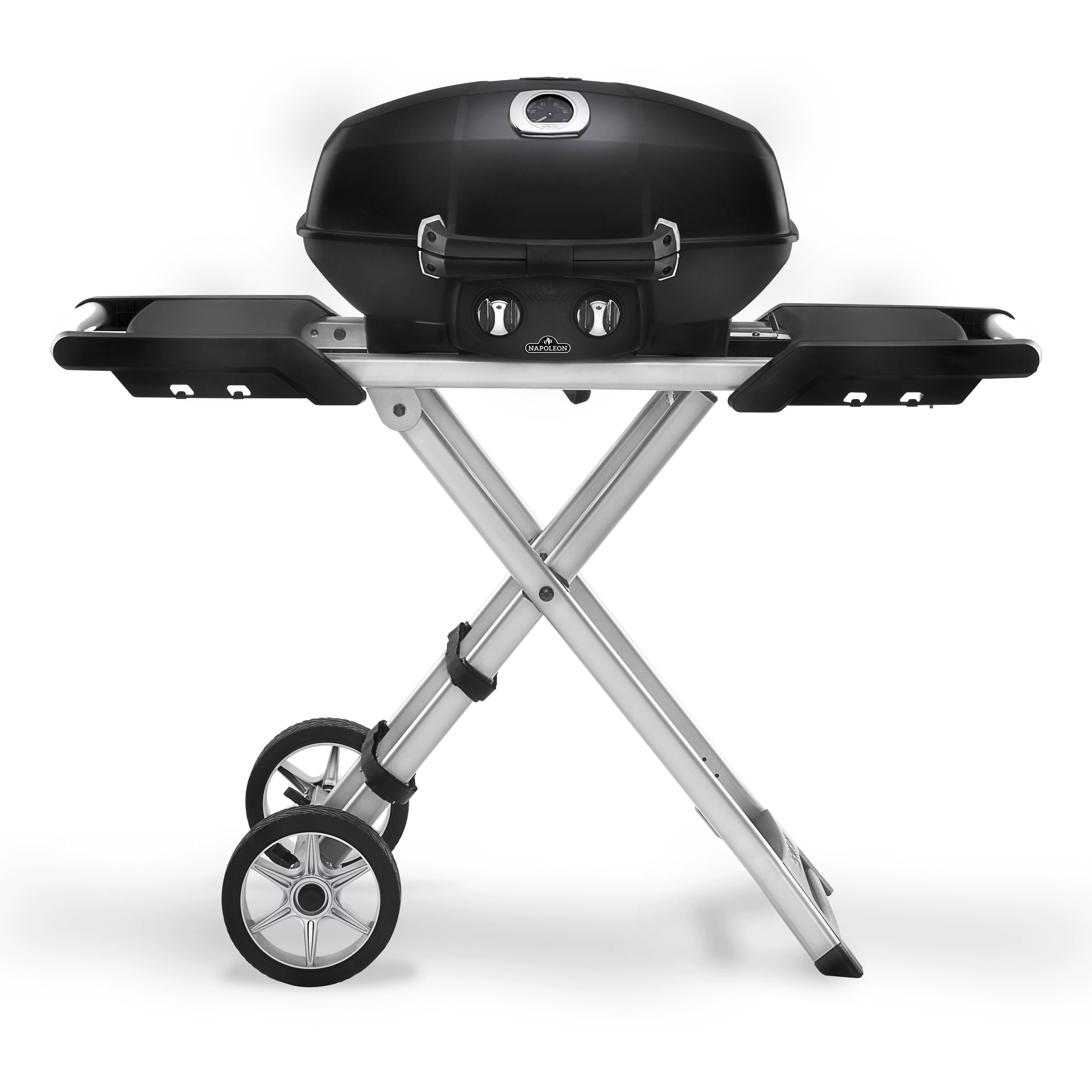 napoleon travelq pro285x gasbarbecue met inklapbaar onderstel zwart