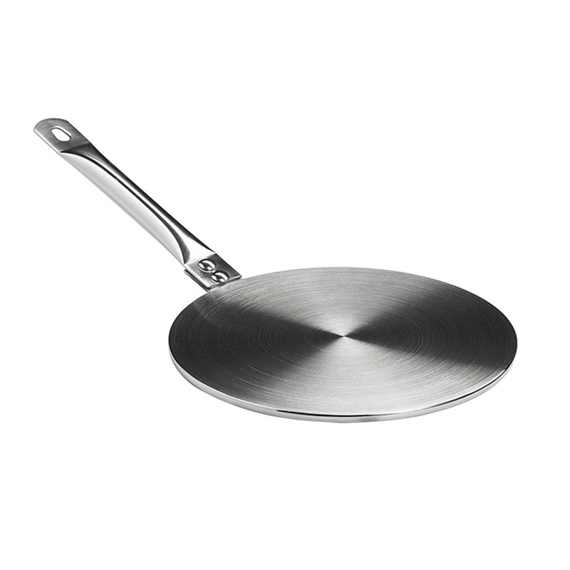 inoxibar inductiegeleidingsplaat met steel 18cm