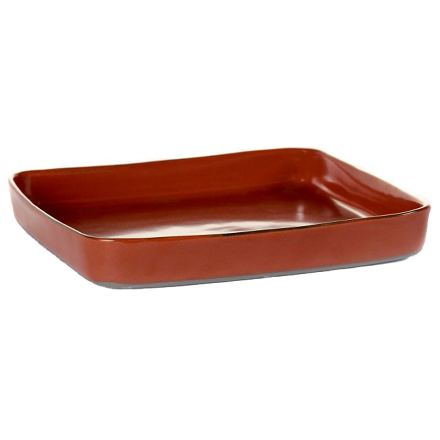 serax terres de reves bord vierkant b5116170 18x18cm rust