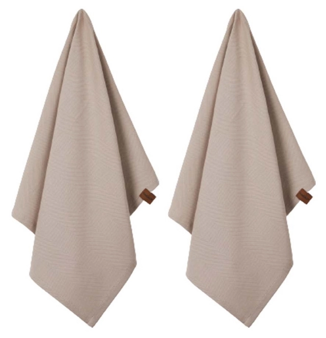 humdakin organic theedoek 2 stuks light stone