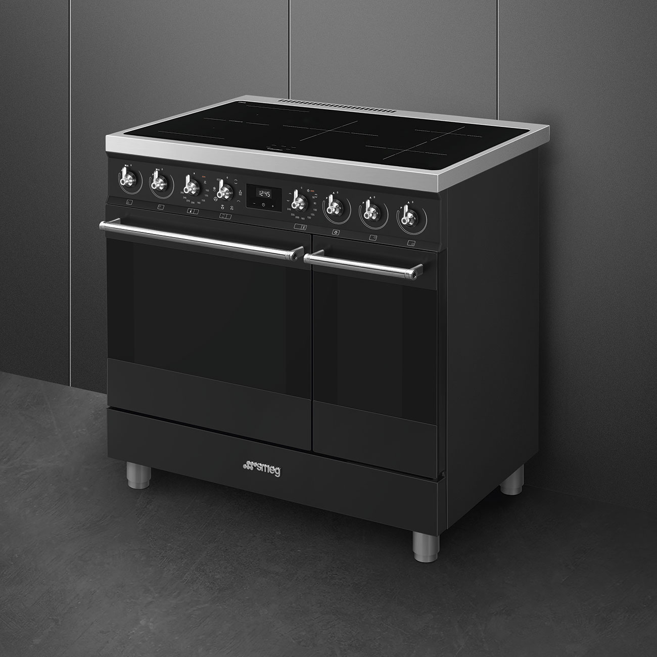 smeg-classici-sinfonia-inductiefornuis-c92immb2-met-kbt900ne-afzuigkap-90cm-mat-zwart