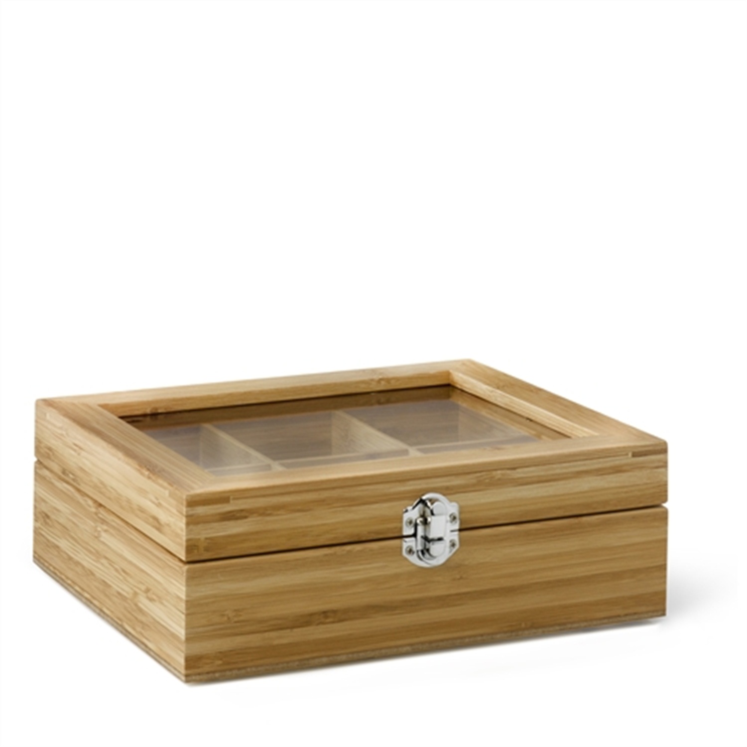 bredemeijer-universal-theedoos-met-venster-6-vaks-bamboe