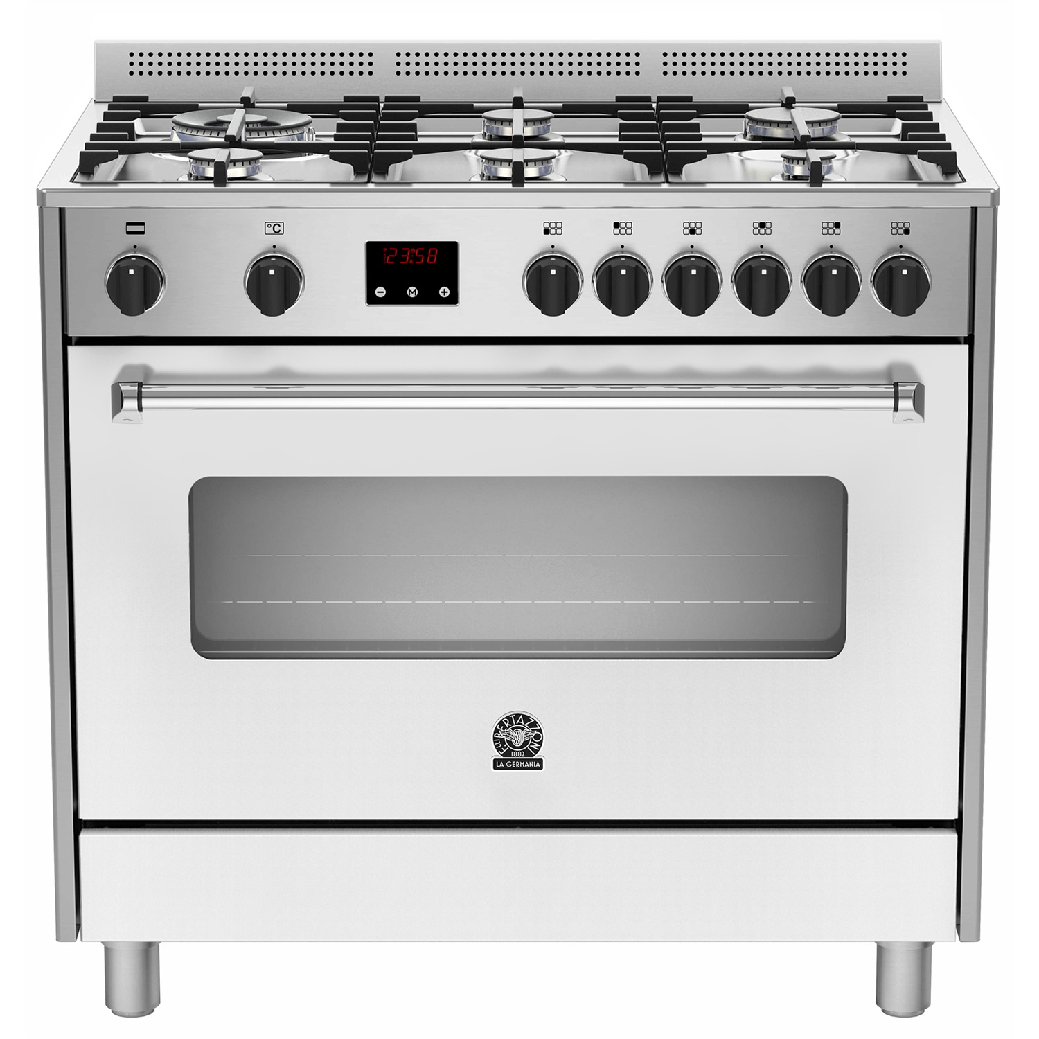 la-germania-americana-ams96l61cbi-gasfornuis-90cm-wit