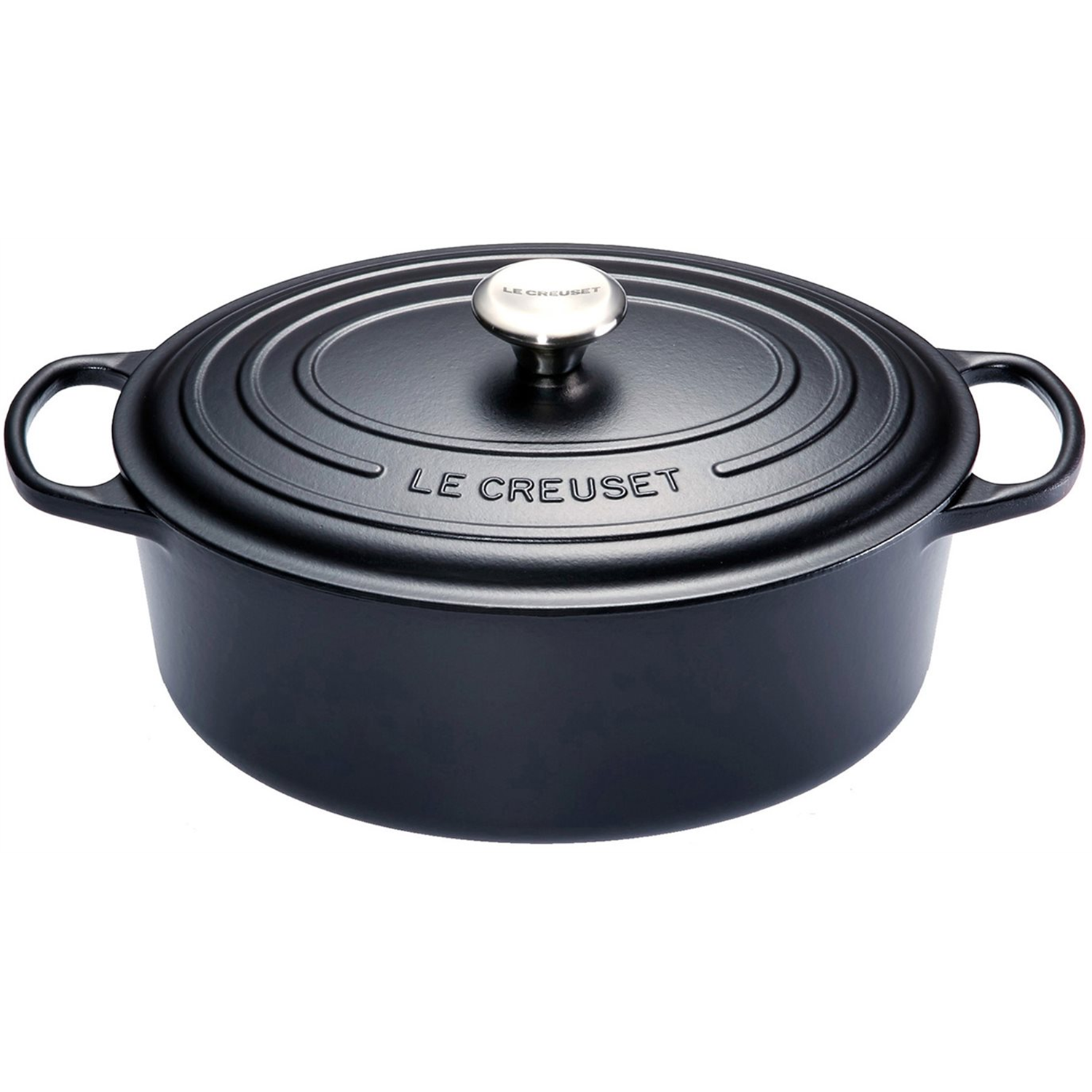 le-creuset-signature-braadpan-ovaal-40cm-mat-zwart