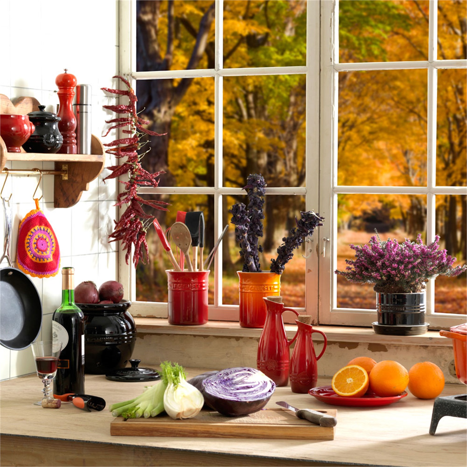 le-creuset-stoneware-spatelpot-15cm-oranjerood