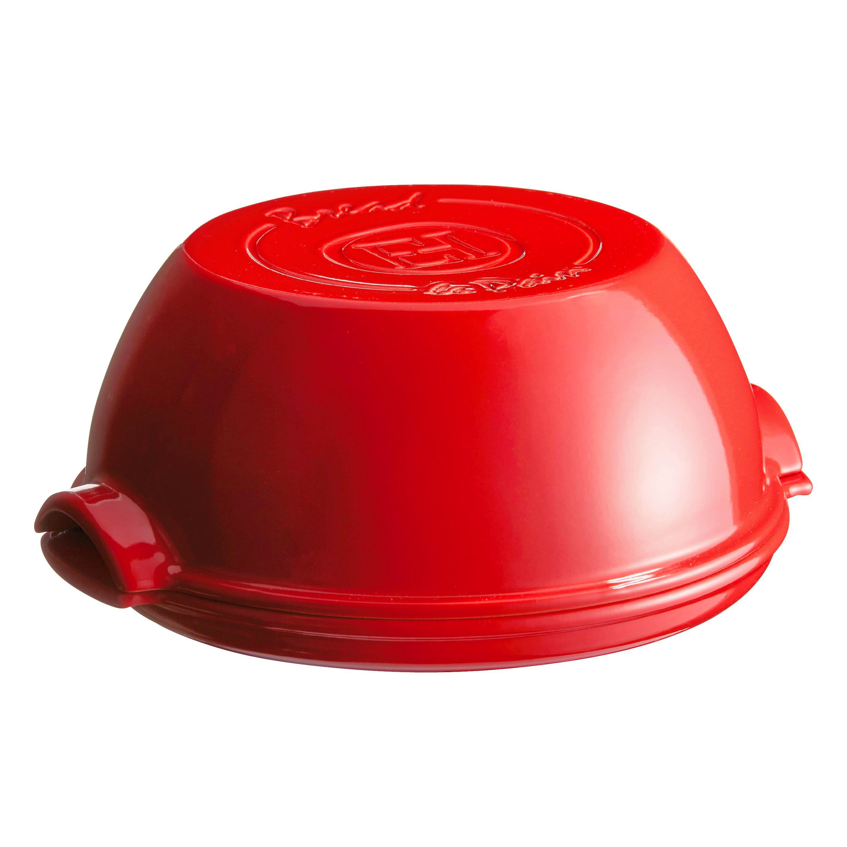 emile henry le pain maison broodbakvorm rond 295cm rood