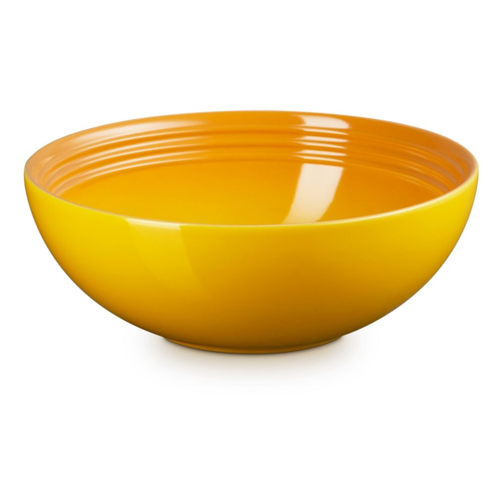 le creuset stoneware saladeschaal 24cm nectar