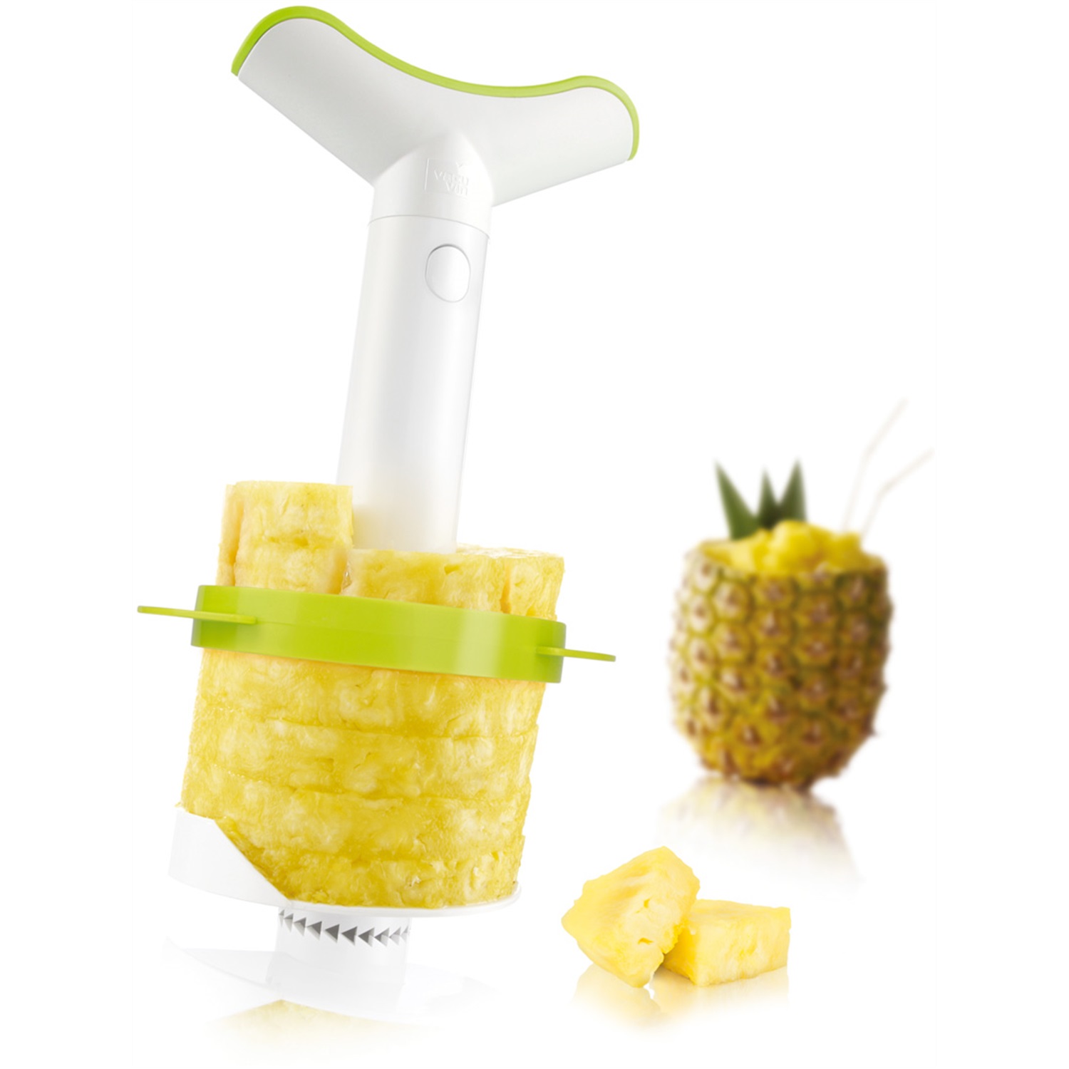 vacuvin pineapple slicer wedger ananassnijder kunststof