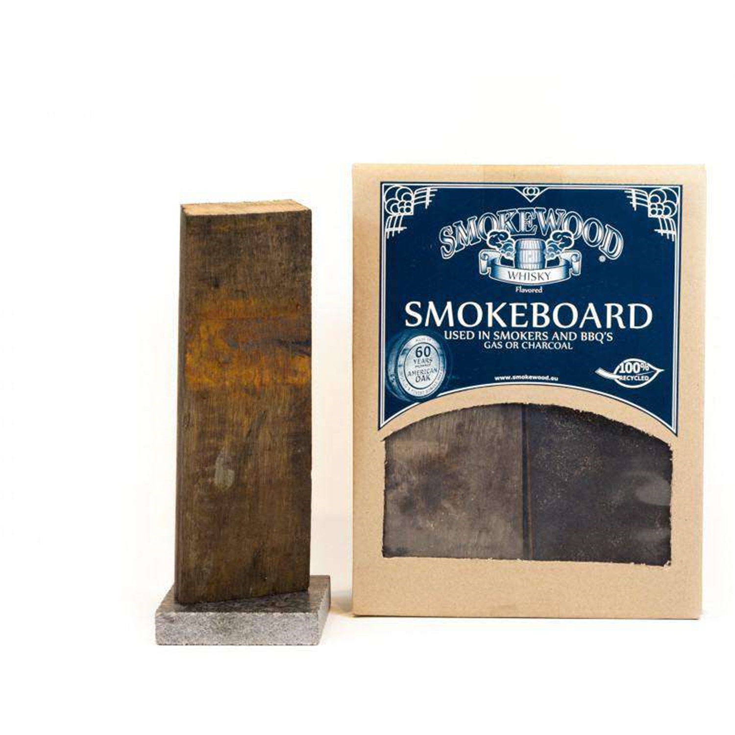 smokewood whiskey rookplanken 2 stuks eikenhout