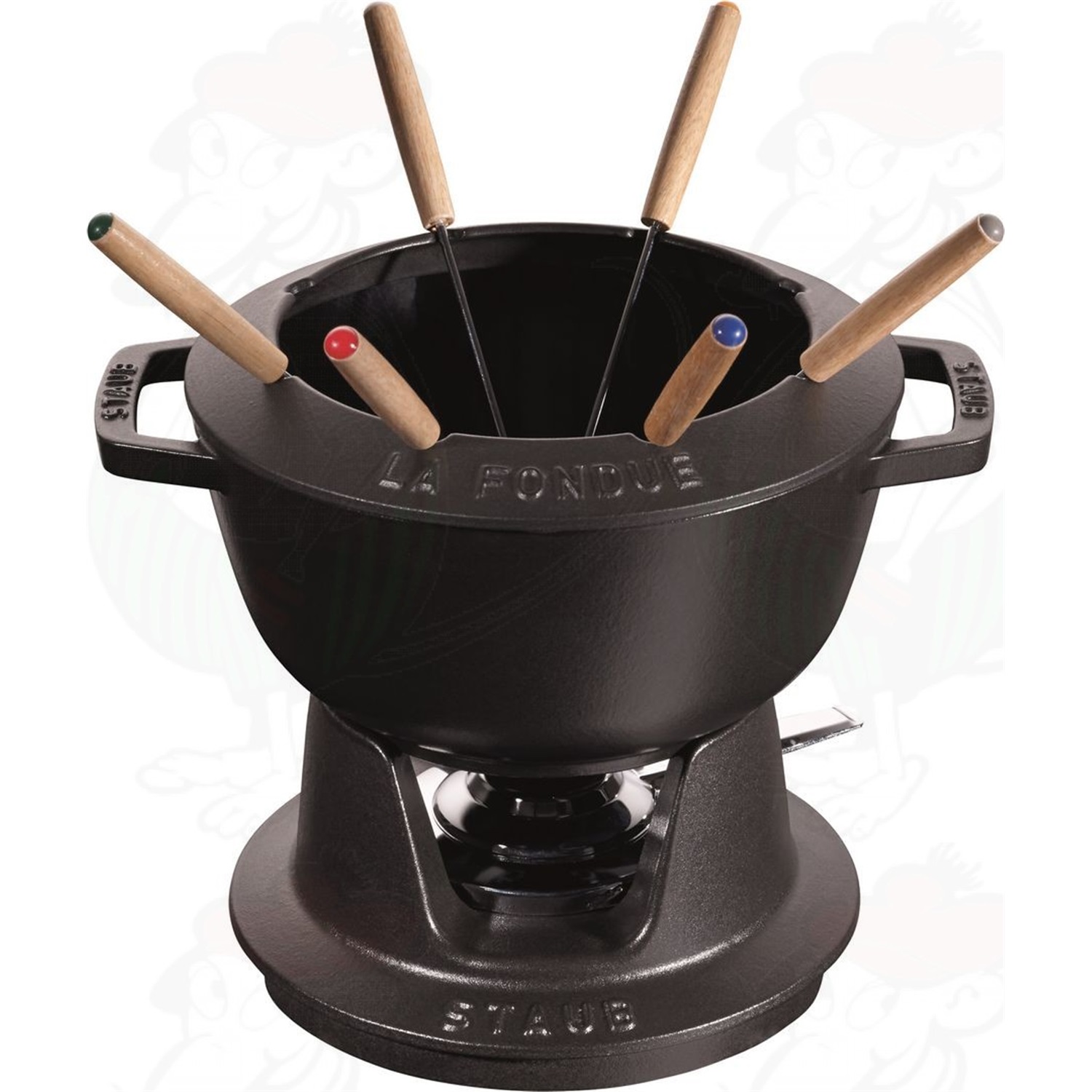 staub fondueset 20cm zwart