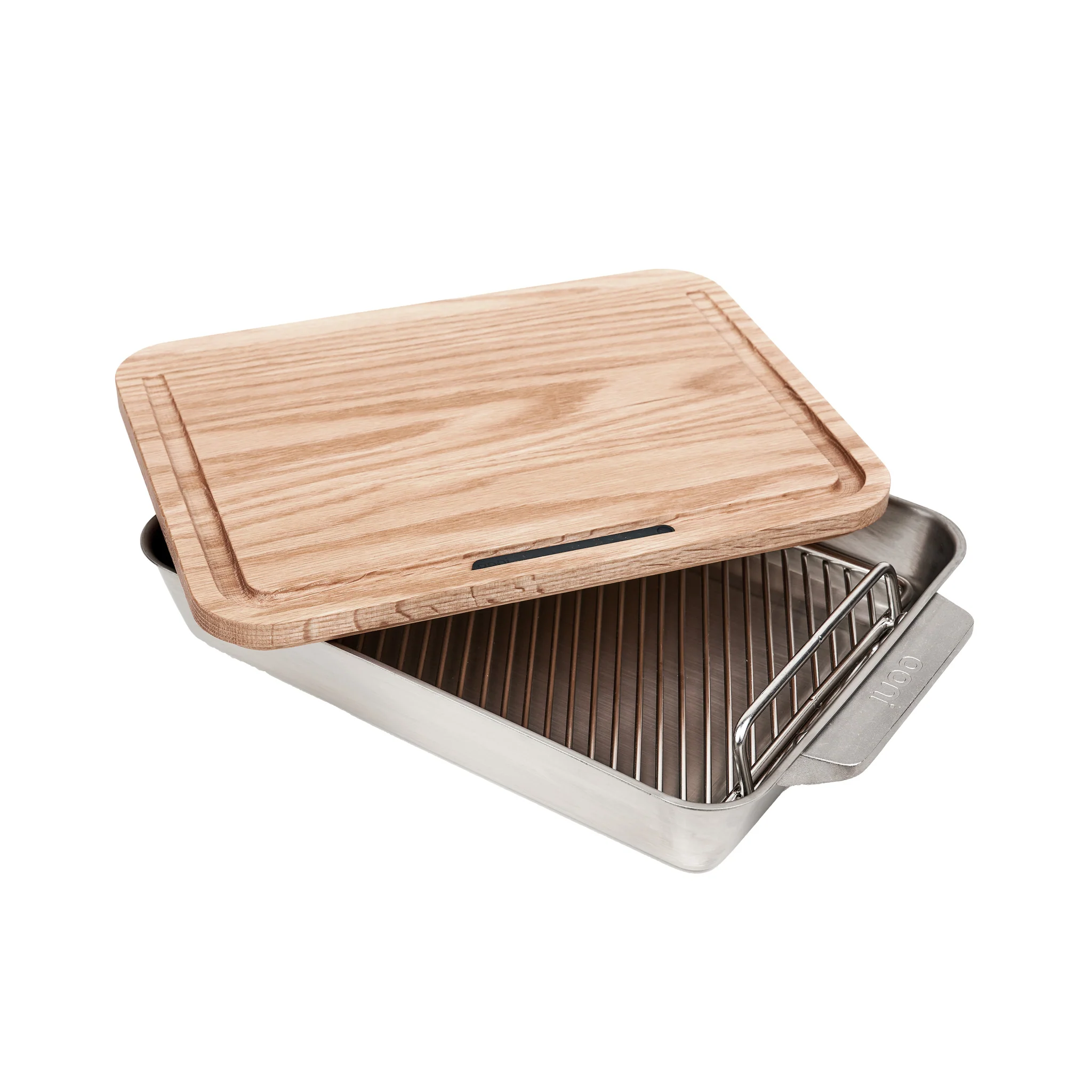 ooni-braadslede-met-grillrooster-en-snijplank,-38x25,5cm