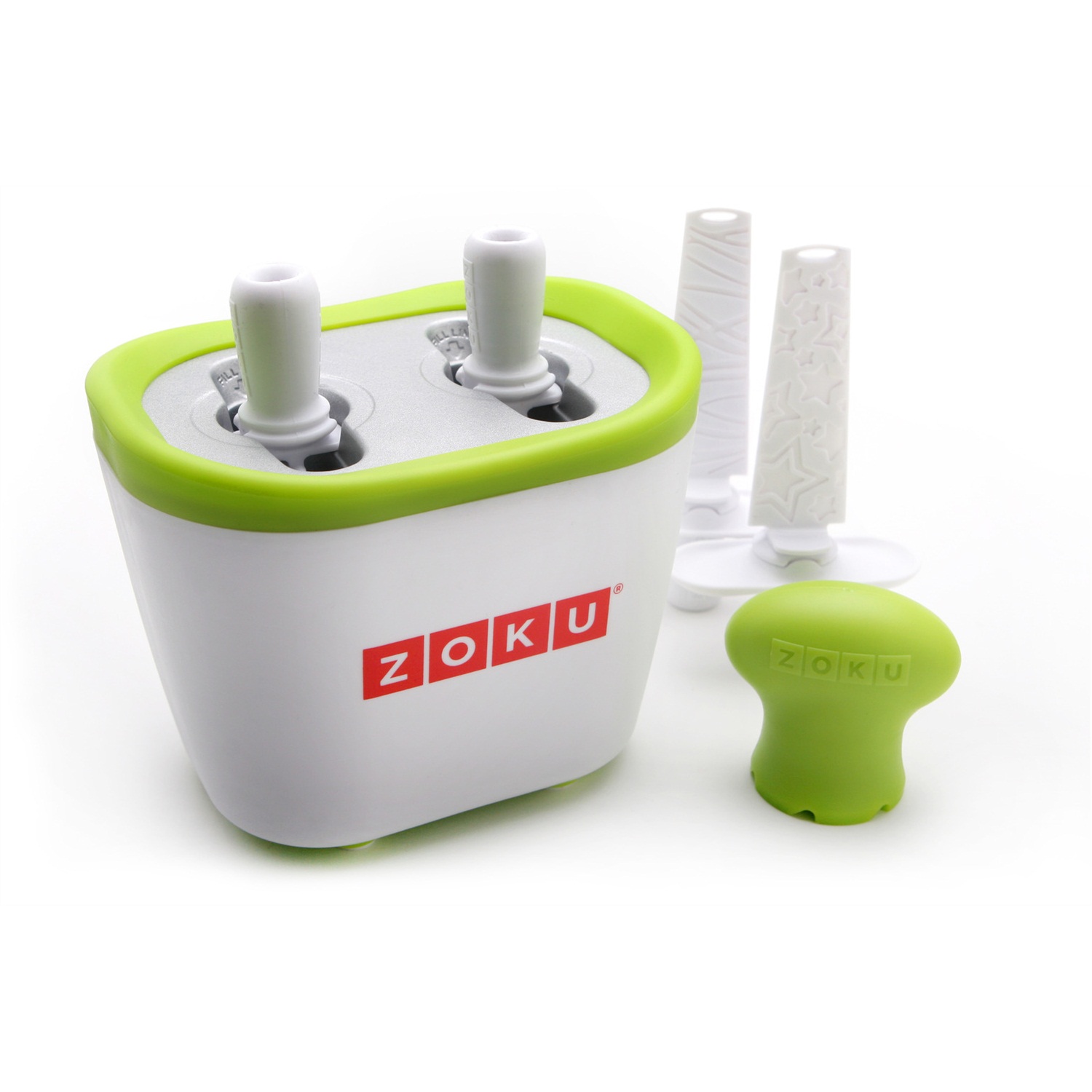 zoku-quick-pop-duo-ijsvorm-2-vaks-groen