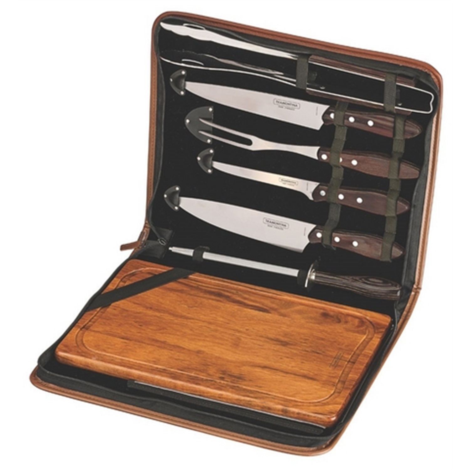 tramontina churrasco barbecueset 8 delig bruin