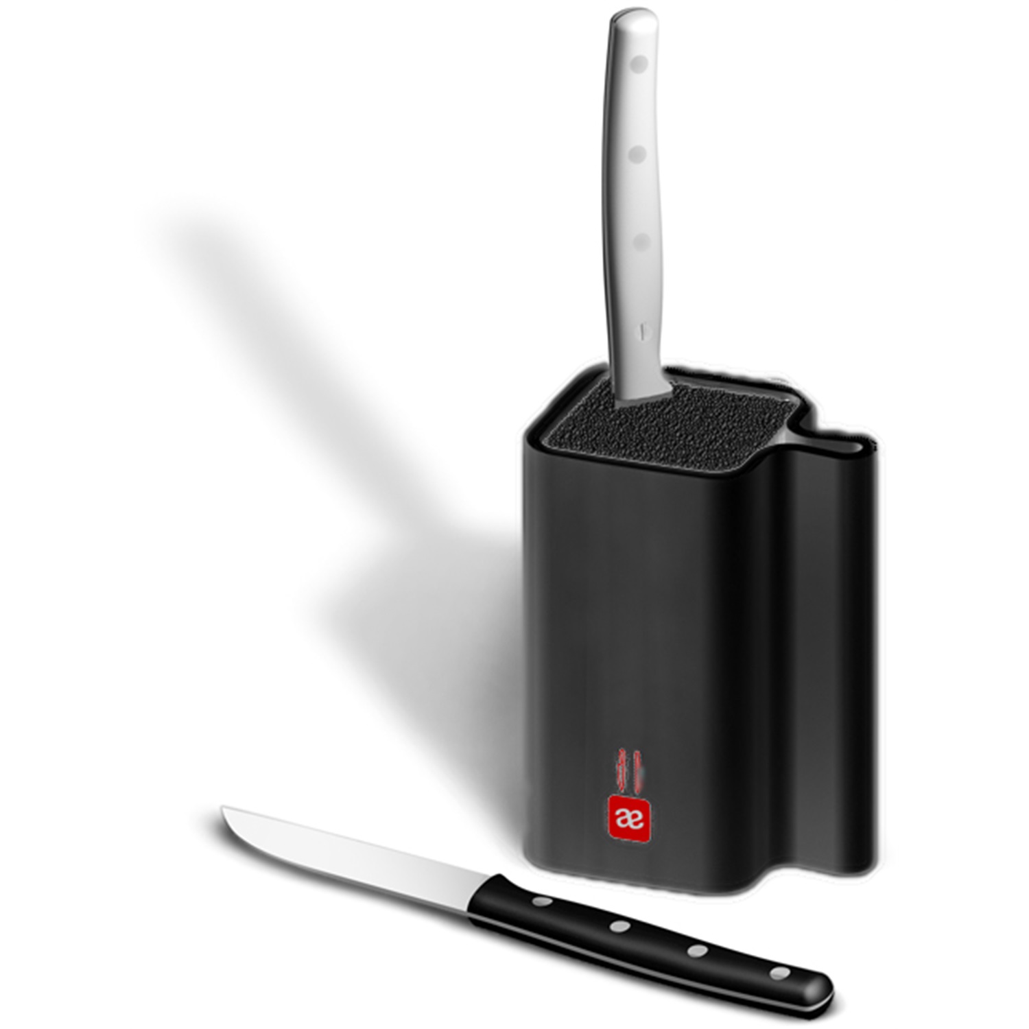 mayer-und-thiele-cubus-messenblok-met-2-messen-zwart